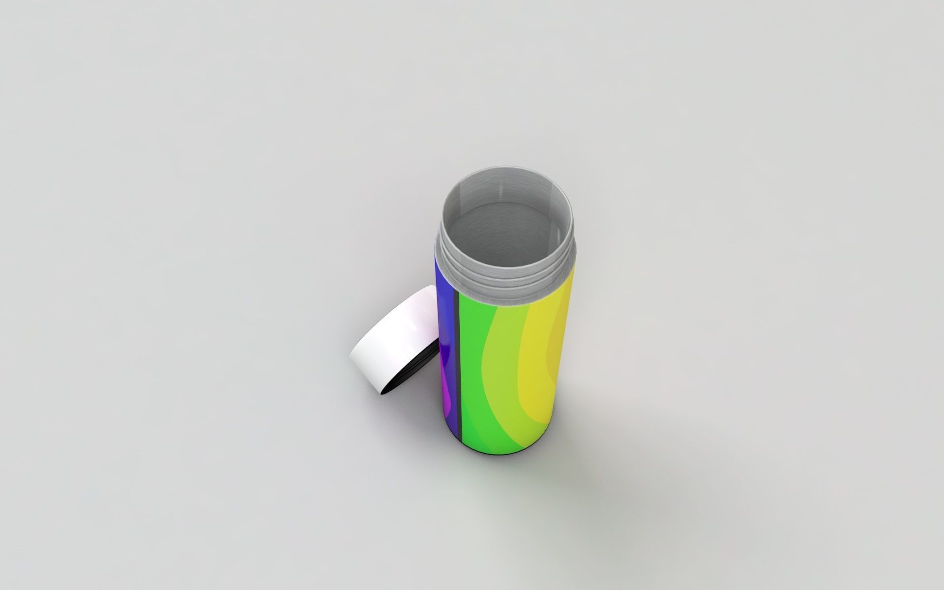 Water flask 3D model_2