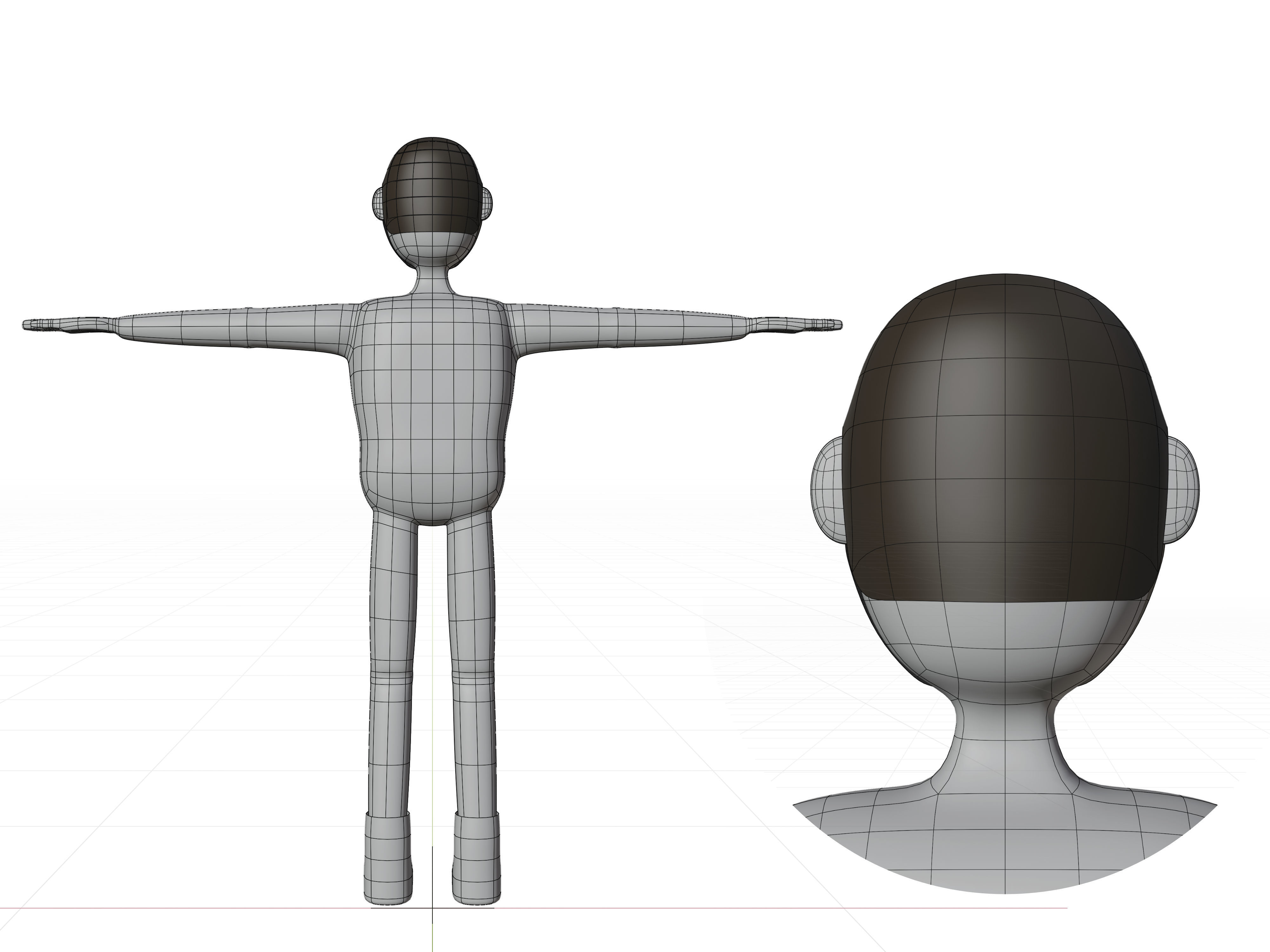 3D Character cartoon man 3D model_6