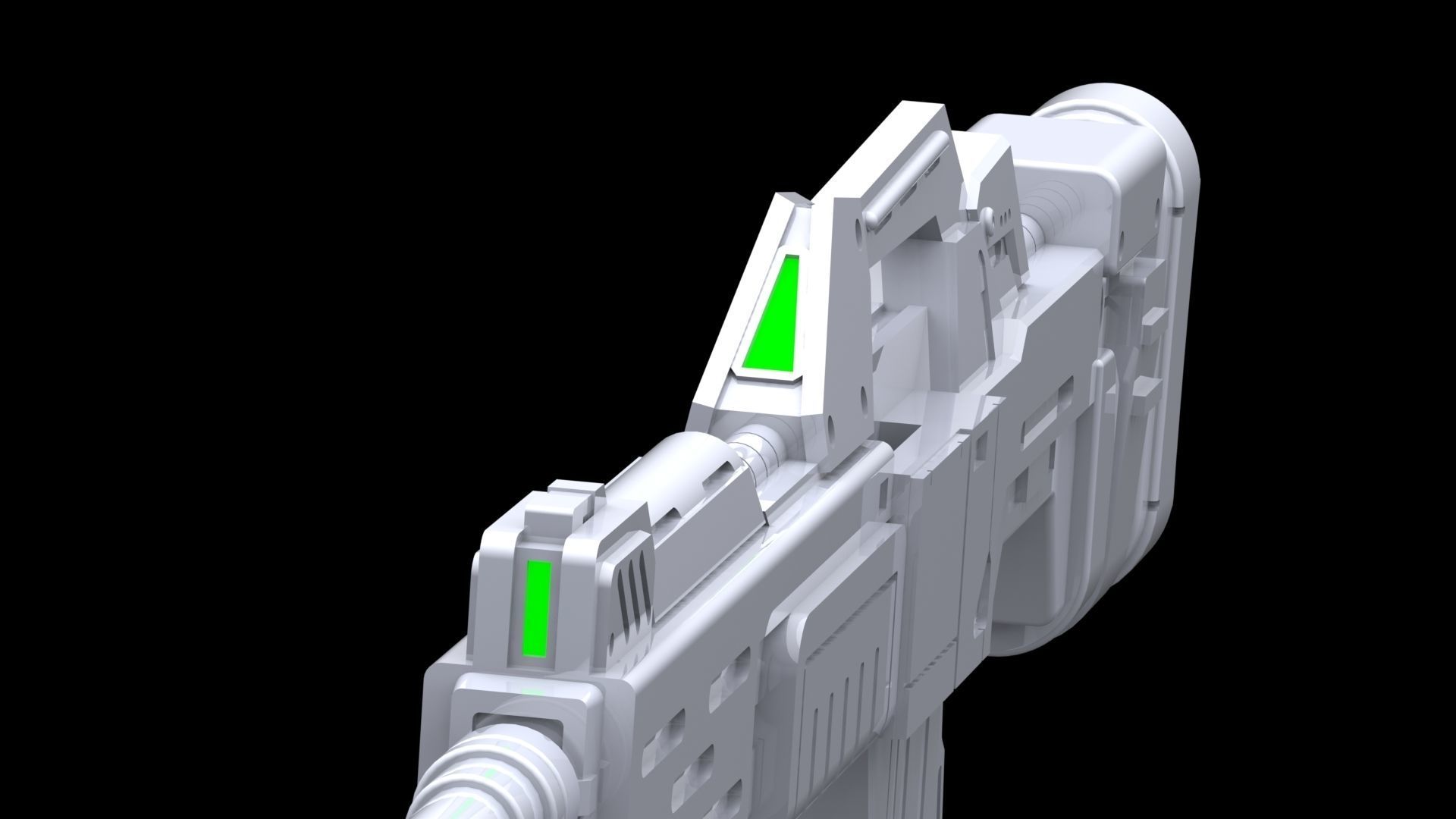 MG Beam Shot Rifle Full Equip for Sazabi Ver Ka 3D print model_9