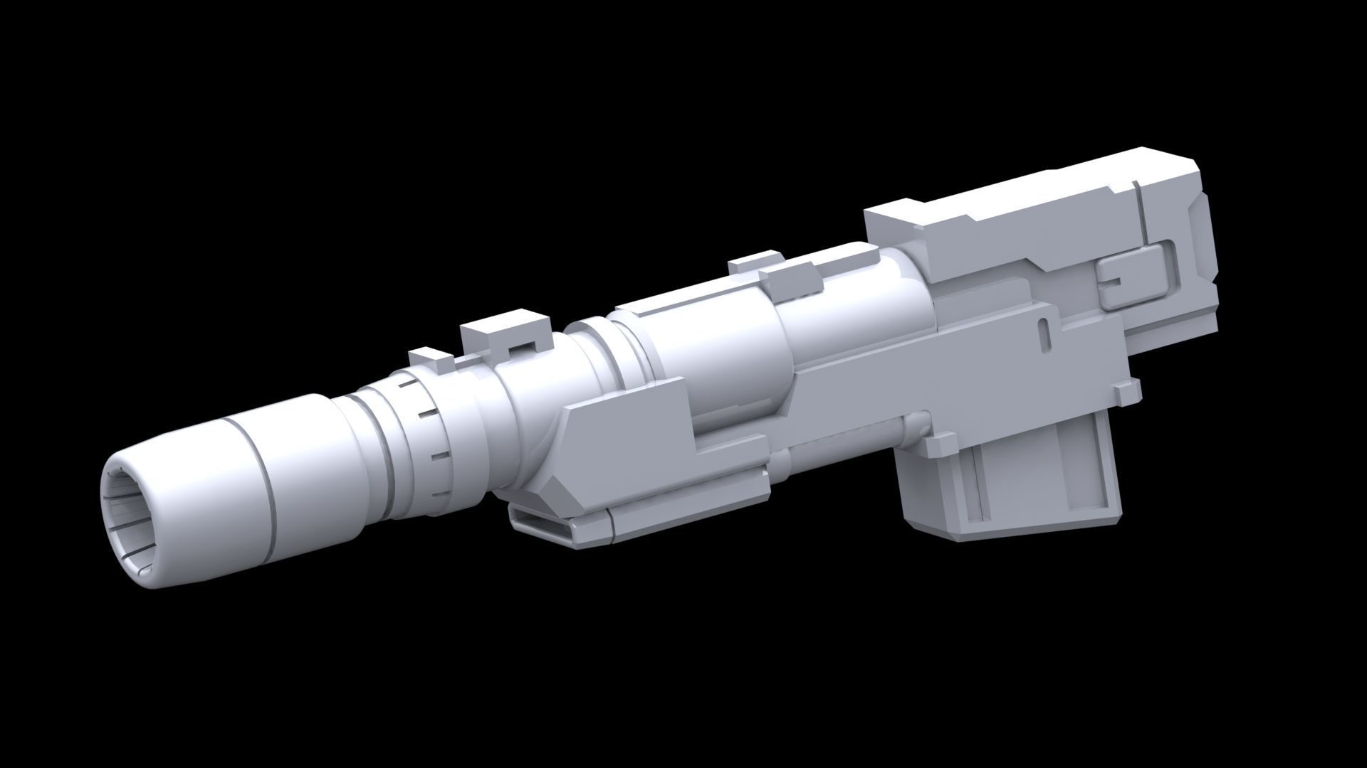 MG Beam Shot Rifle Full Equip for Sazabi Ver Ka 3D print model_15