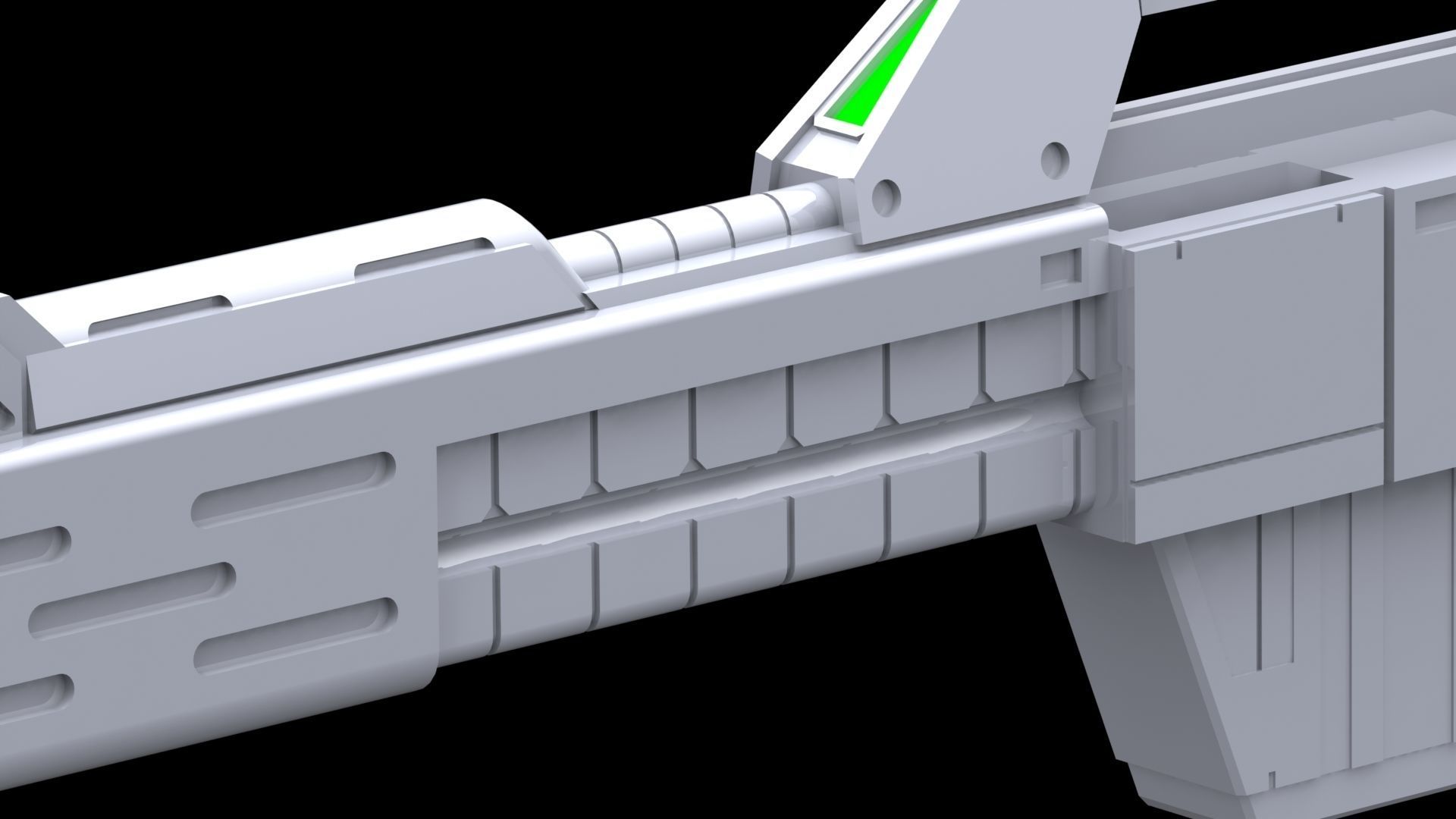 MG Beam Shot Rifle Full Equip for Sazabi Ver Ka 3D print model_12