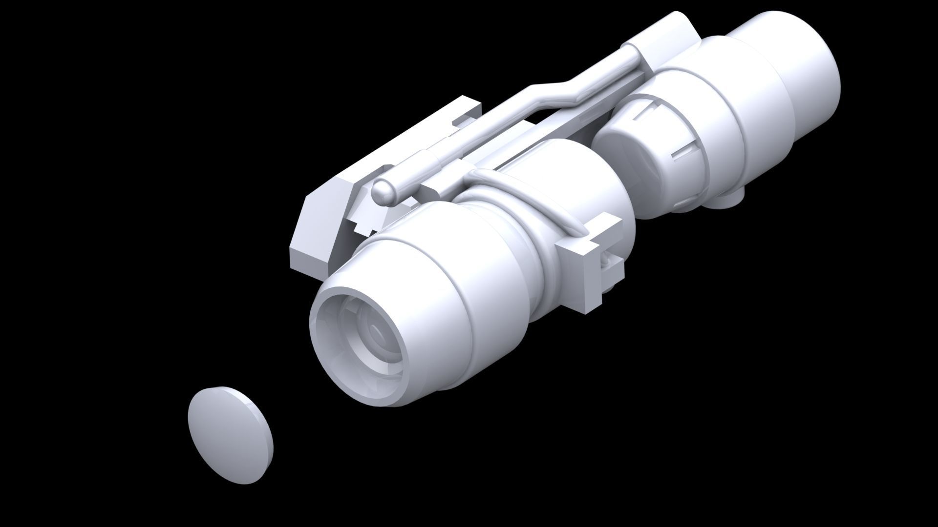 MG Beam Shot Rifle Full Equip for Sazabi Ver Ka 3D print model_7