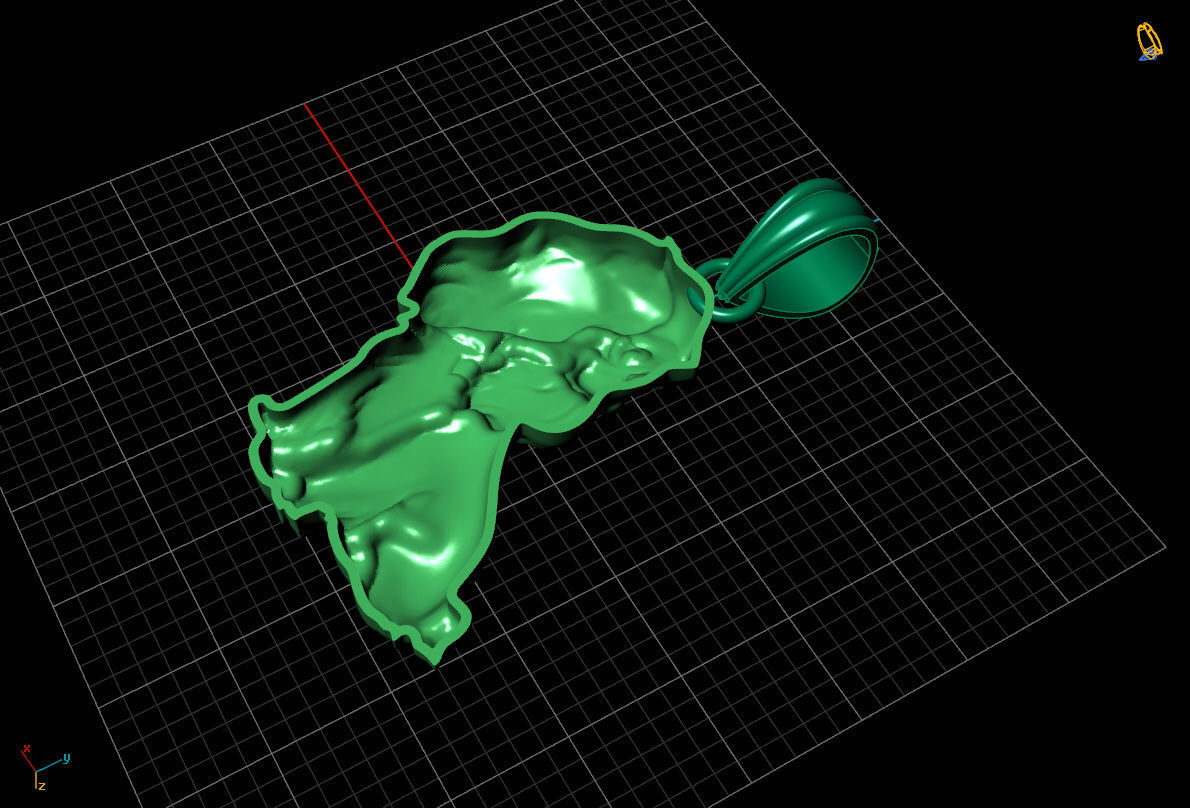 PENDANT DOG 3D print model_3