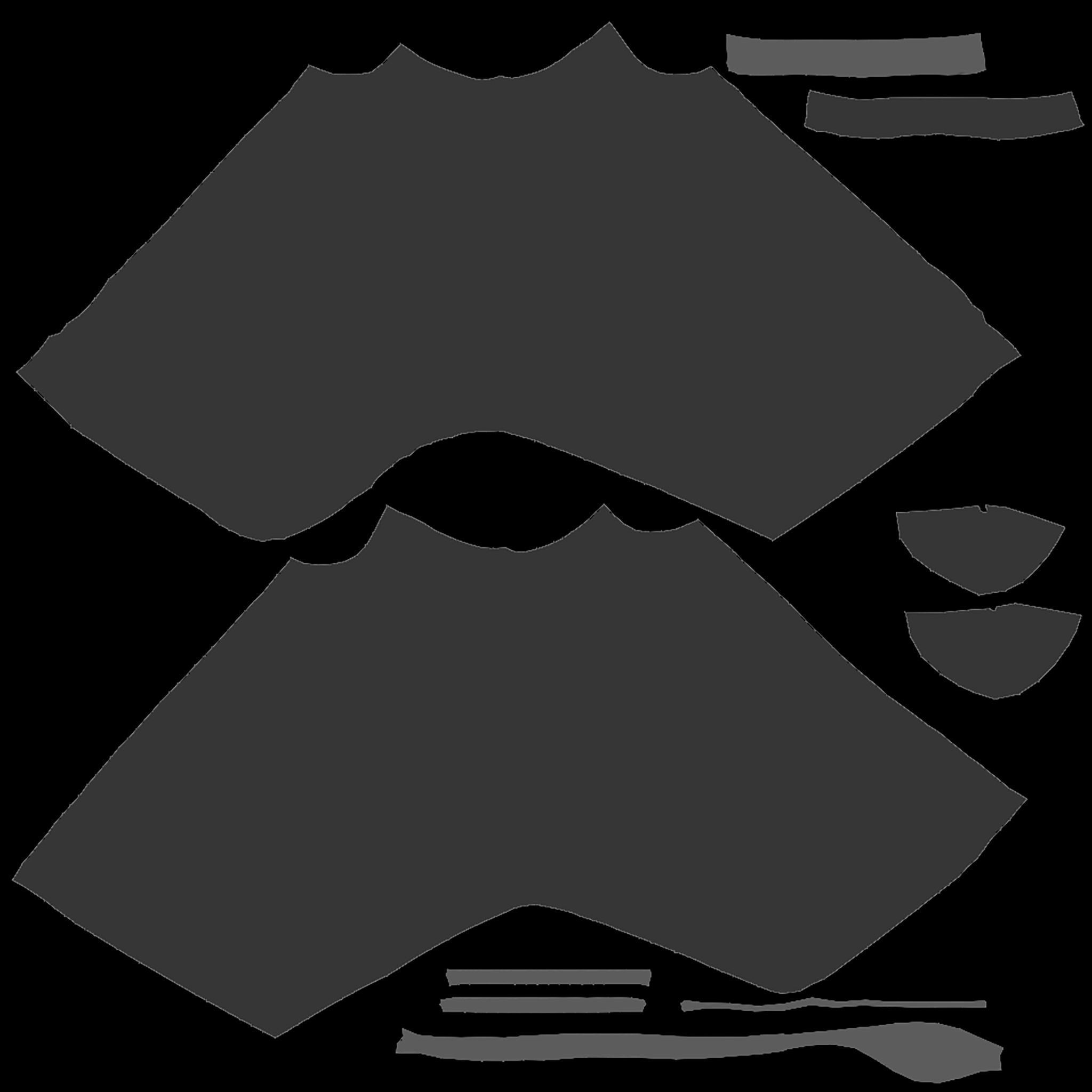 Female Lagenlook Pants Low-poly 3D model_10