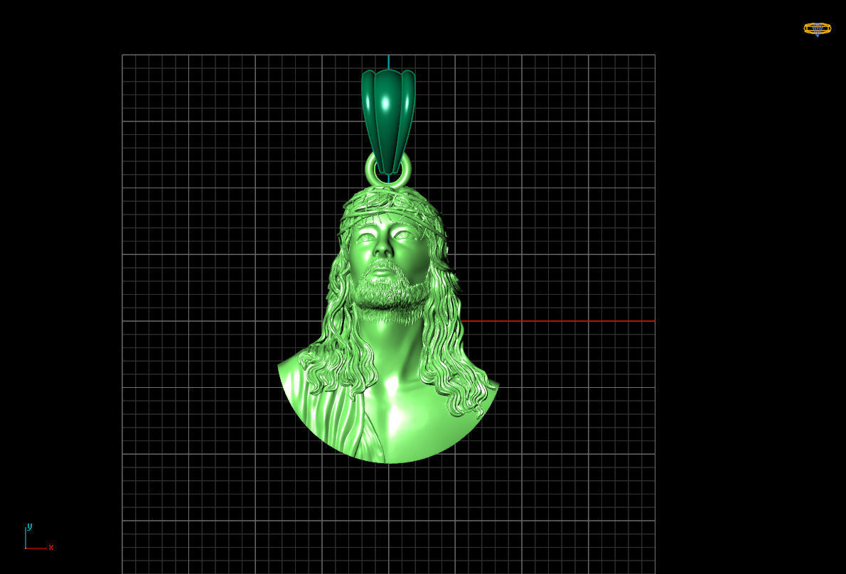 PENDANT GOD 3D print model_3