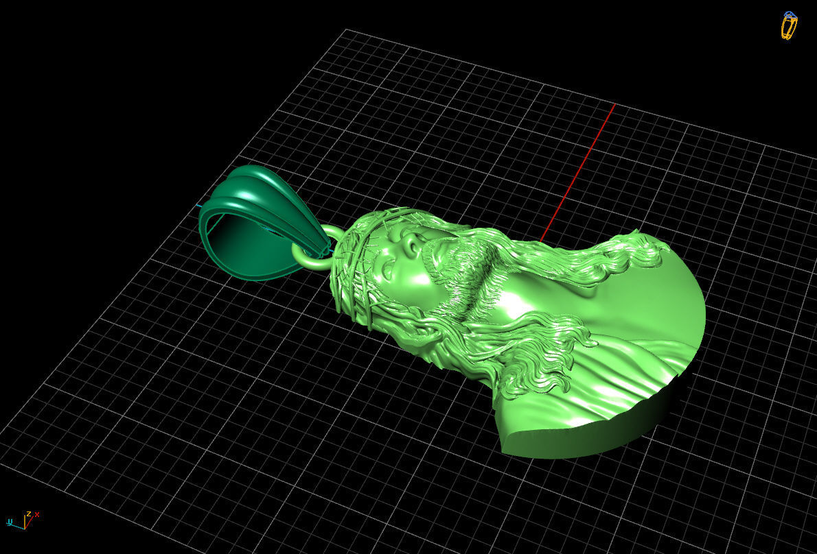 PENDANT GOD 3D print model_2
