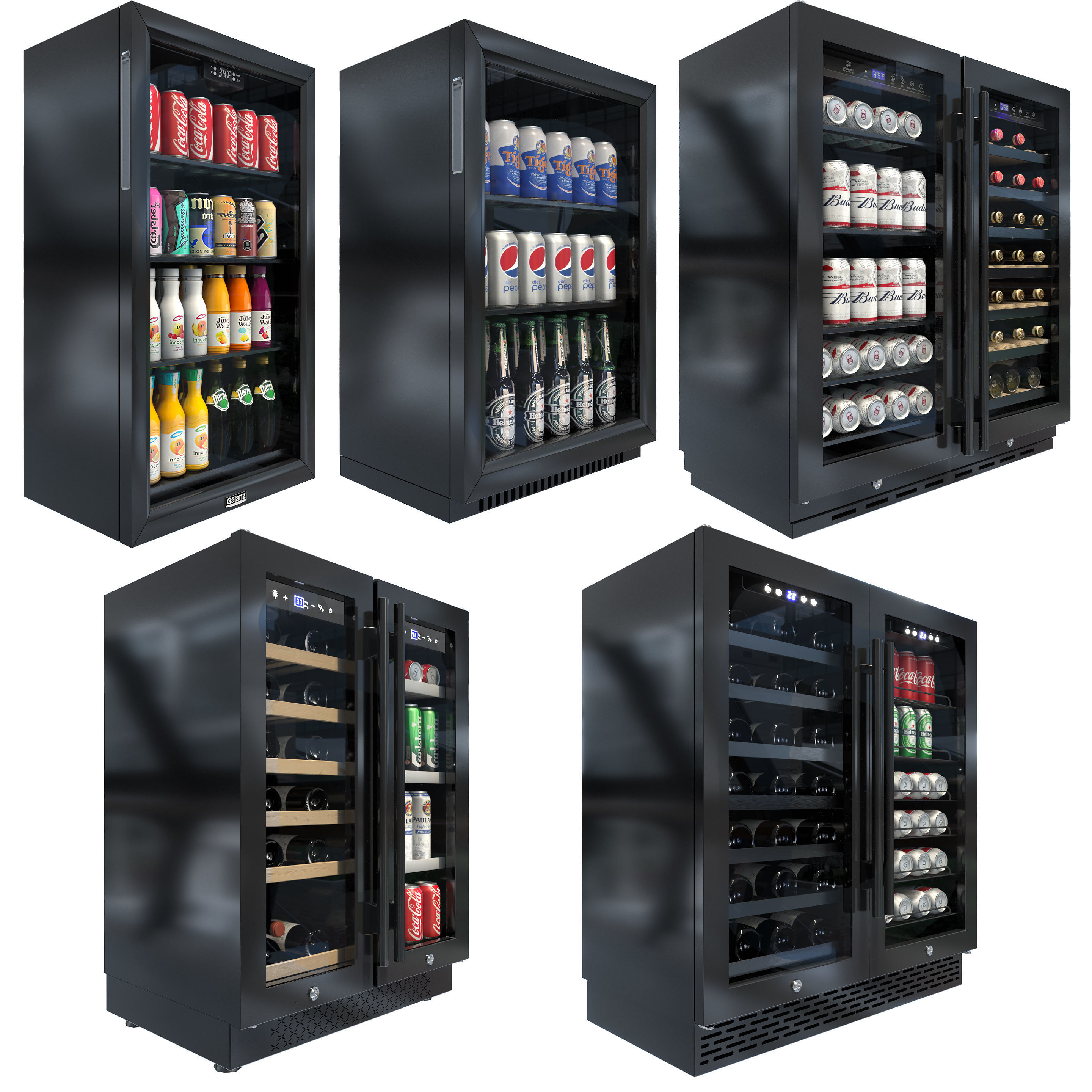 Wine and Beverage Refrigerators 3D model_1