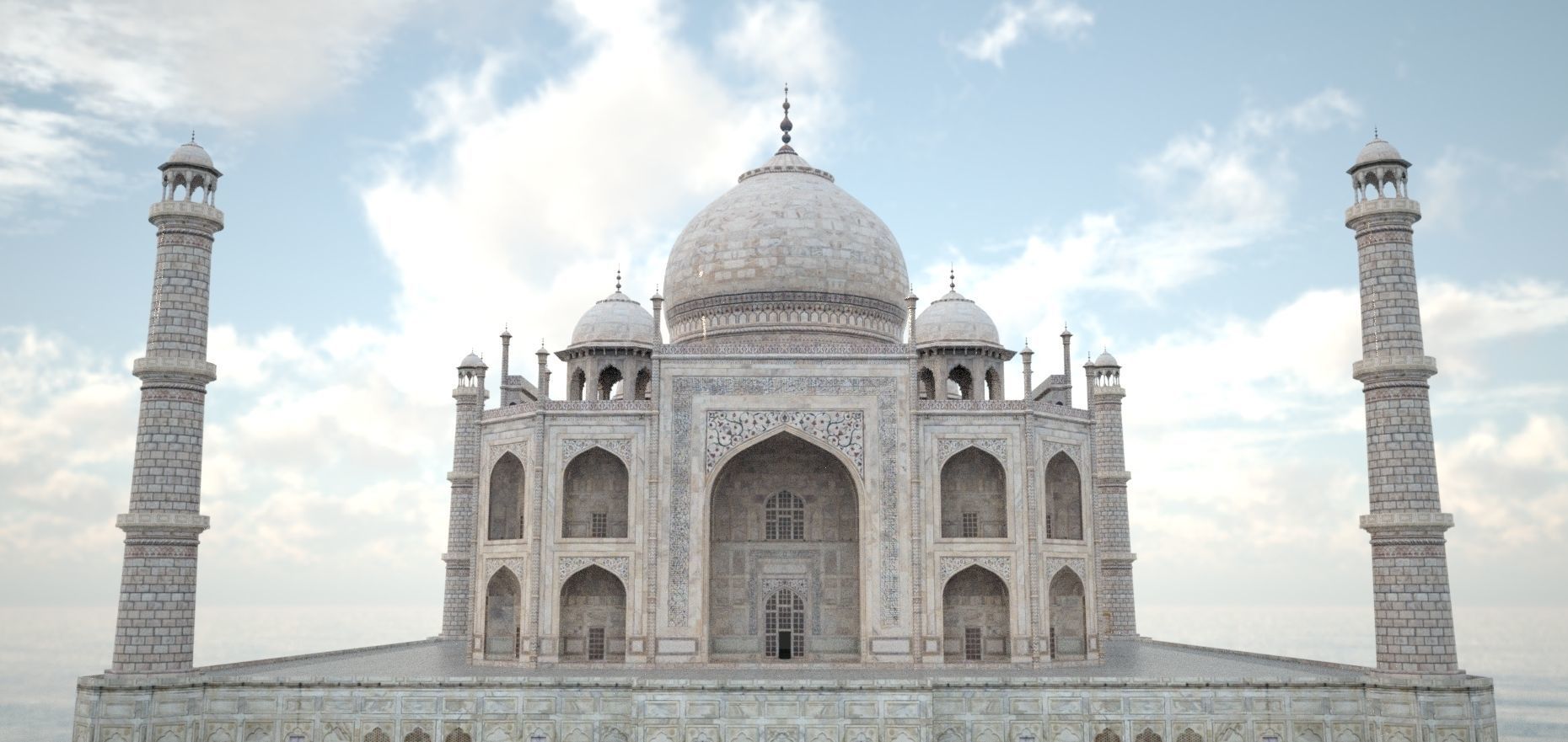 Taj Mahal 3D model_2