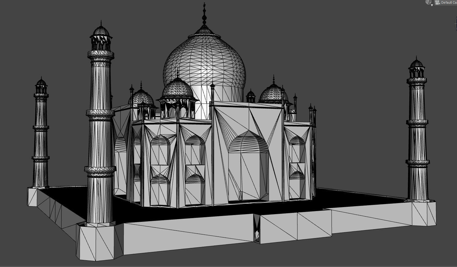 Taj Mahal 3D model_4