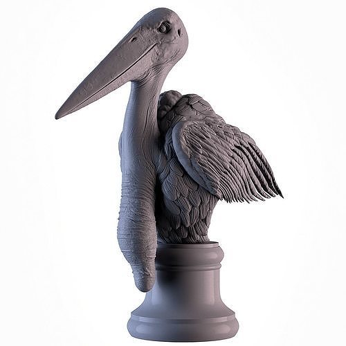 Marabou Stork 3D print model