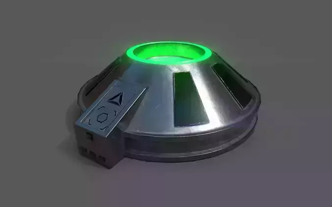 Gravity device Low-poly 3D model