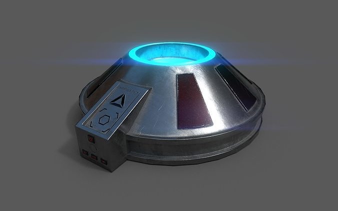 Gravity device Low-poly 3D model