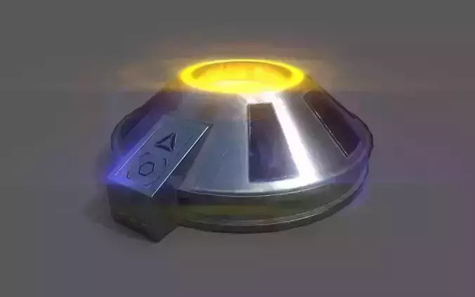 Gravity device Low-poly 3D model