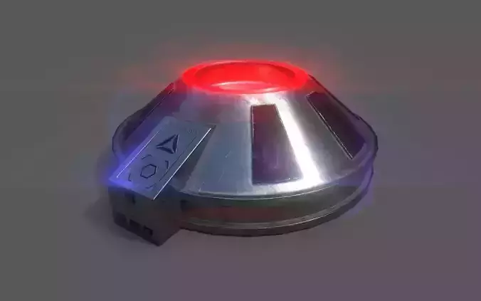 Gravity device Low-poly 3D model