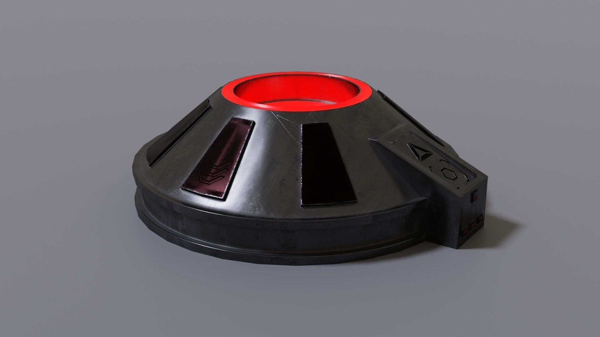 Gravity device Low-poly 3D model_1