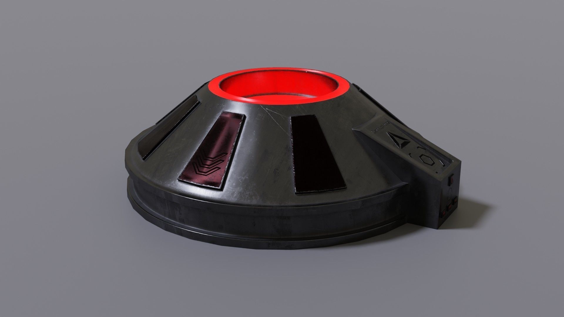 Gravity device Low-poly 3D model_2