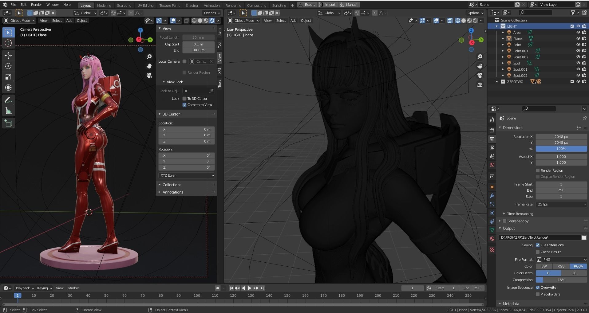 Zero Two From Darling In the FranXx 3D print model_6