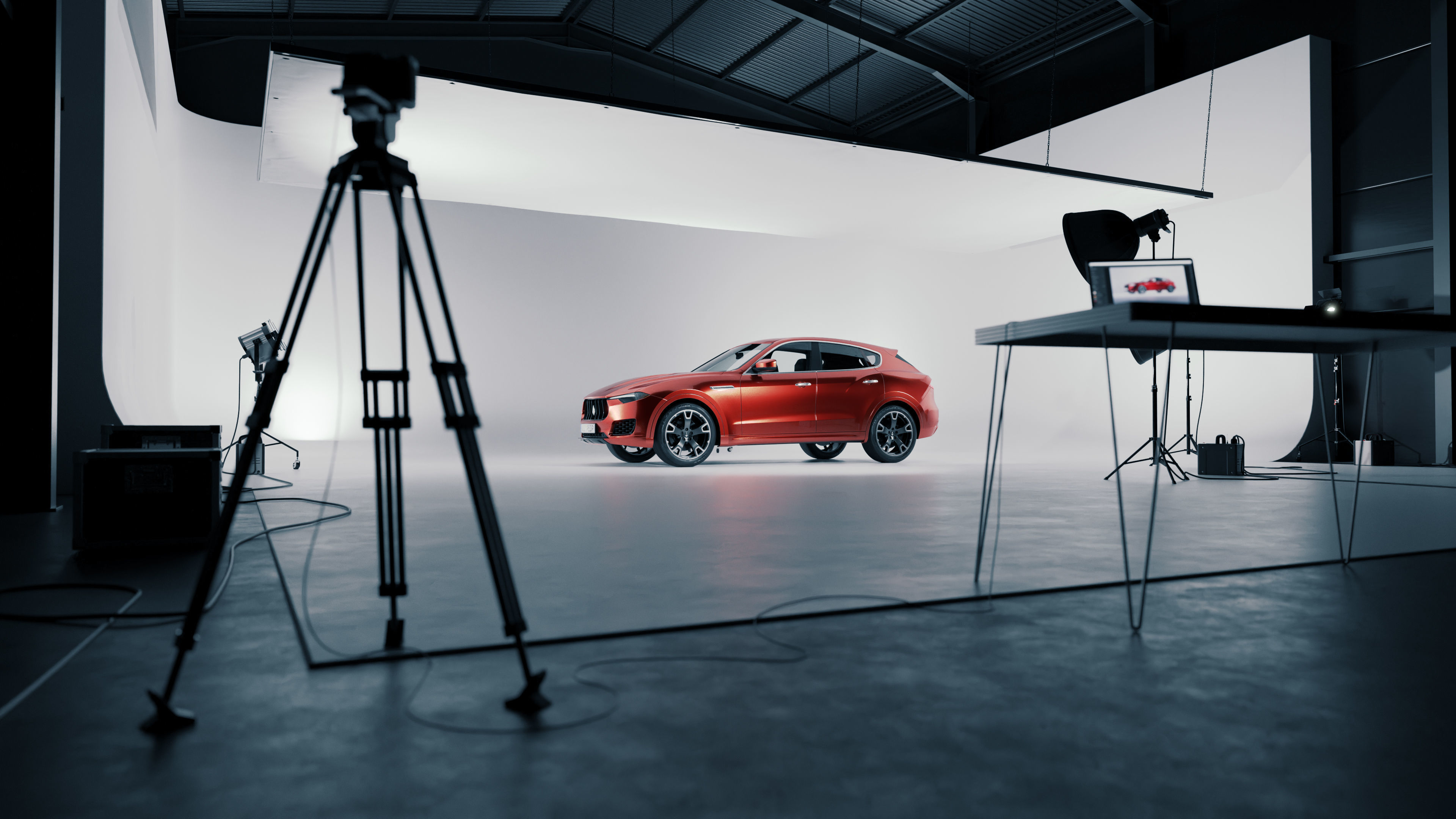Automotive photo studio for Blender Cycles SWR2 3D model_2
