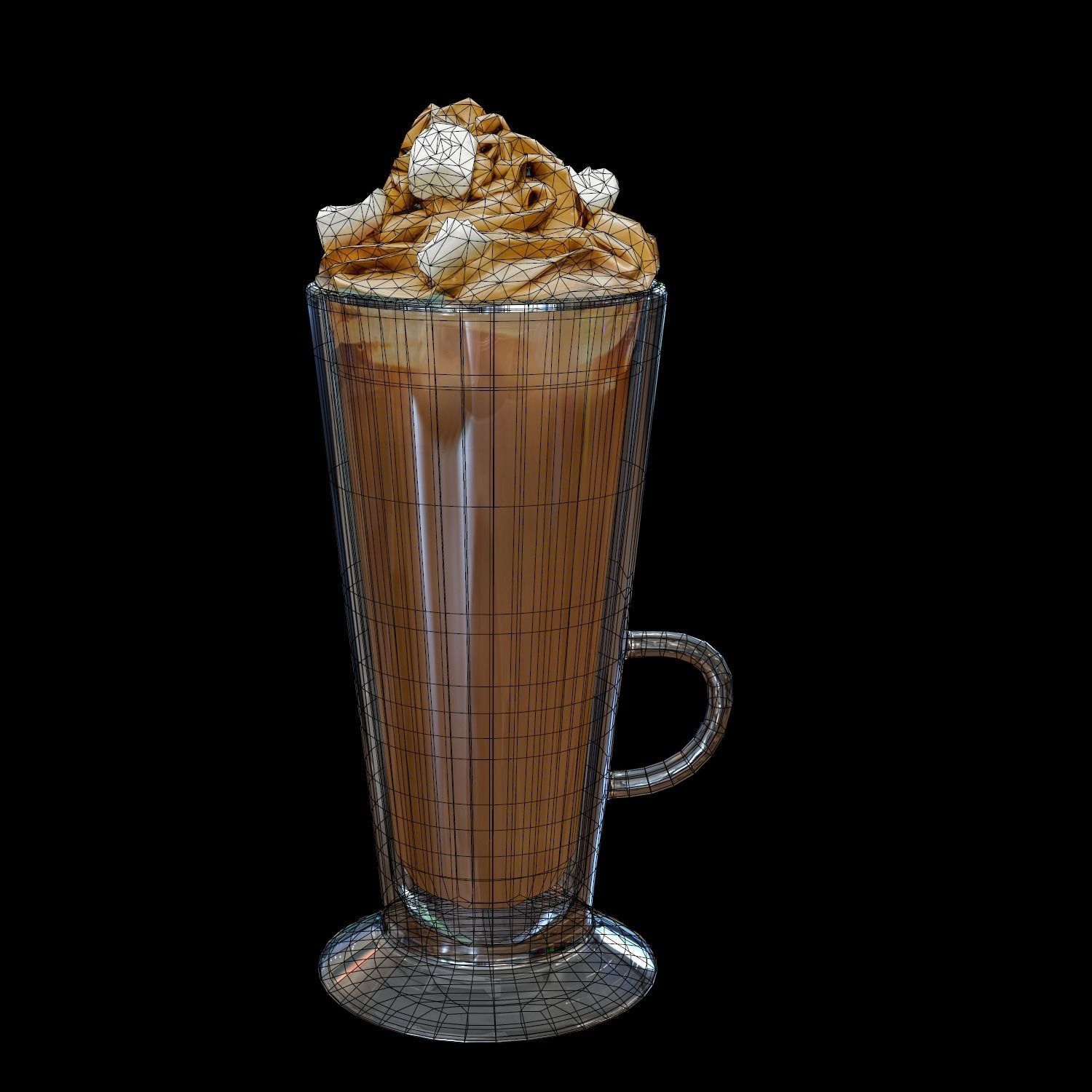 Double Hot Chocolate Free low-poly 3D model_10