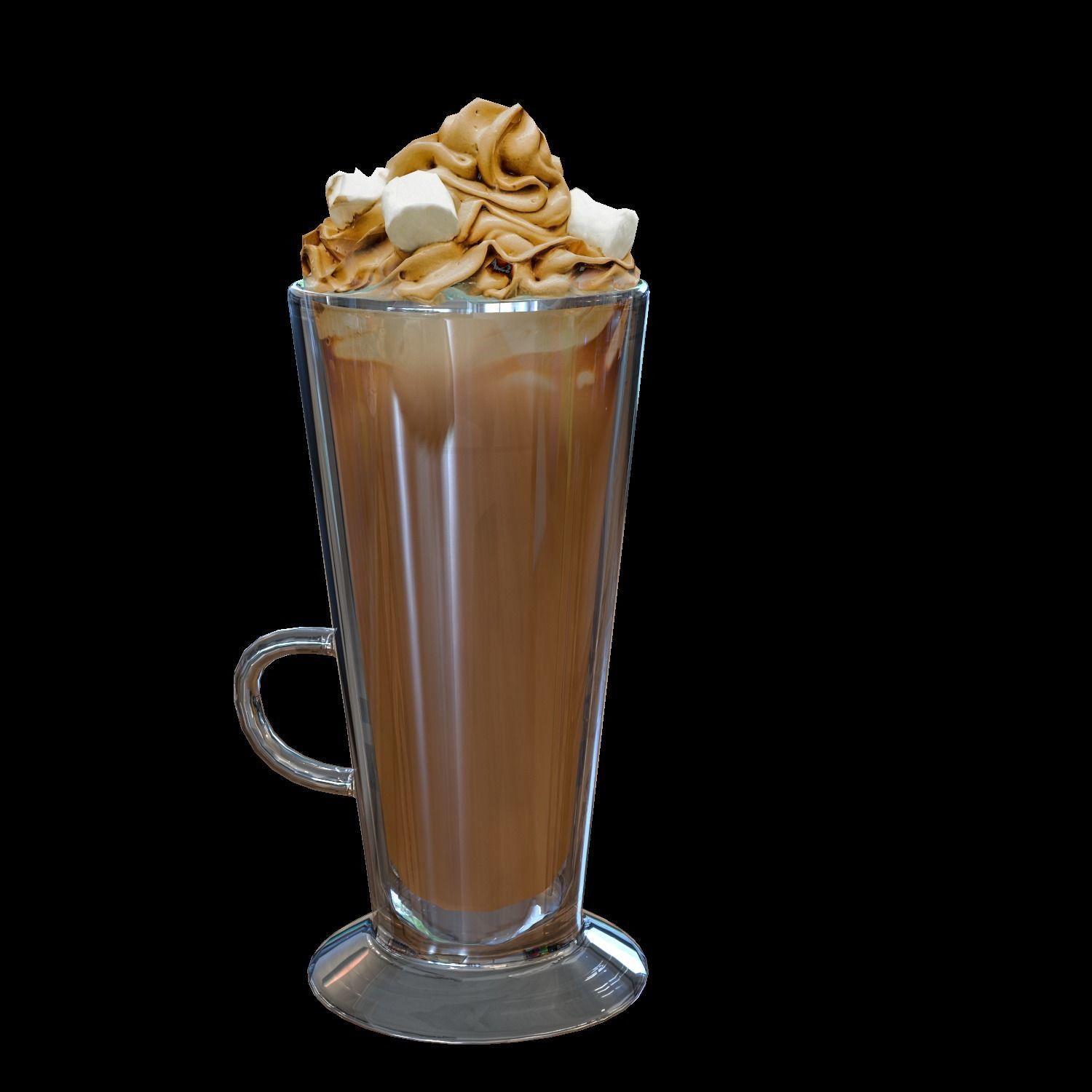 Double Hot Chocolate Free low-poly 3D model_4