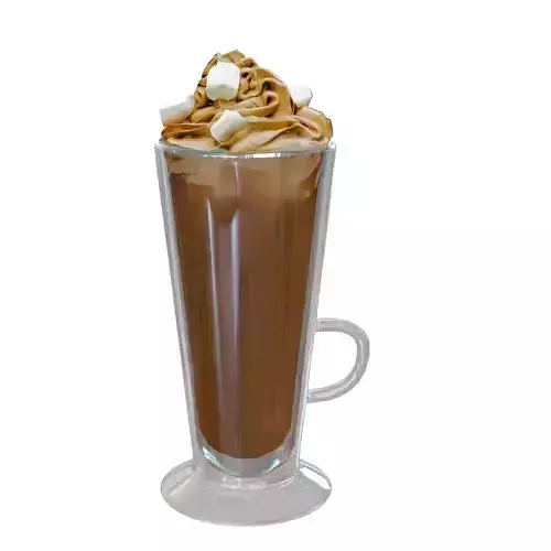 Double Hot Chocolate Free low-poly 3D model