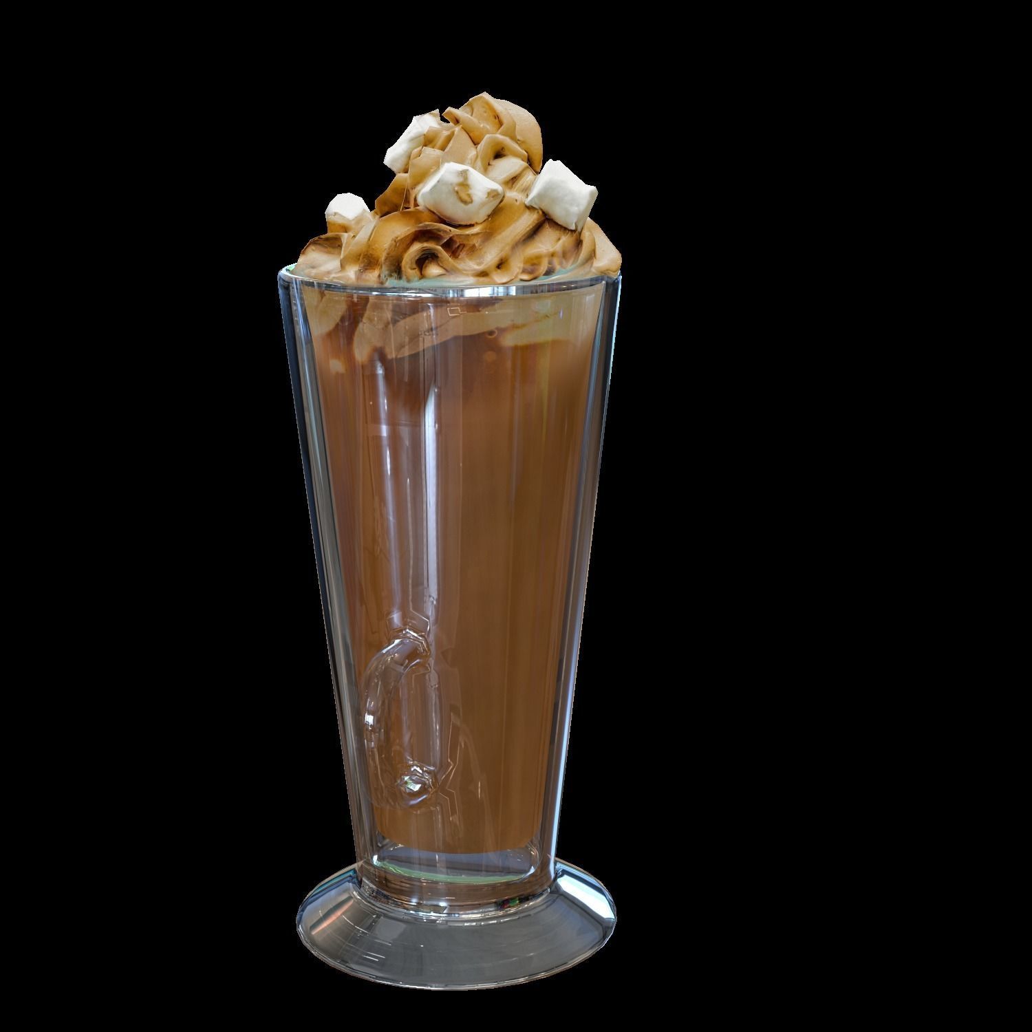 Double Hot Chocolate Free low-poly 3D model_5