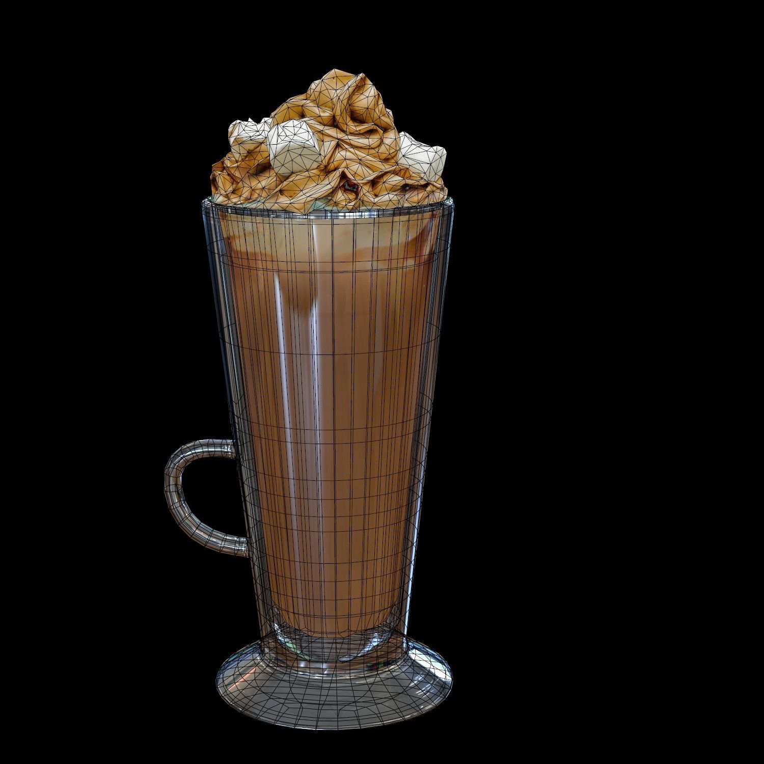 Double Hot Chocolate Free low-poly 3D model_9