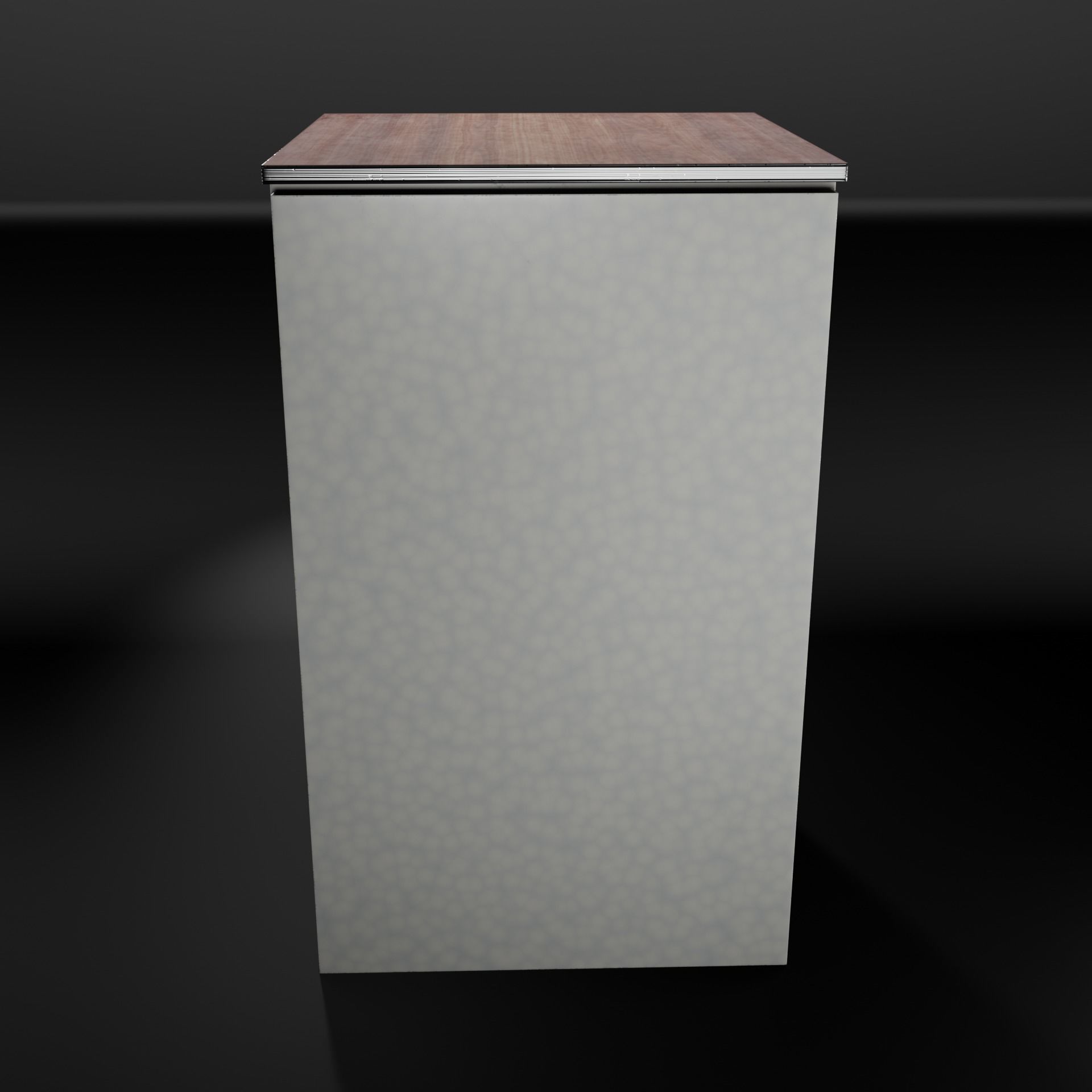 Refrigerator without handle Old Polus-10 PBR game-ready Low-poly 3D model_7