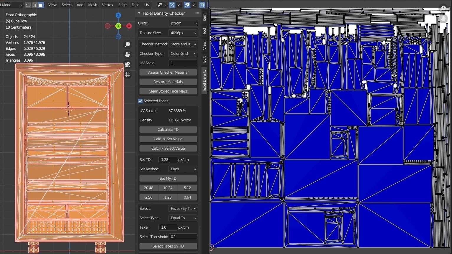 Refrigerator without handle Old Polus-10 PBR game-ready Low-poly 3D model_8
