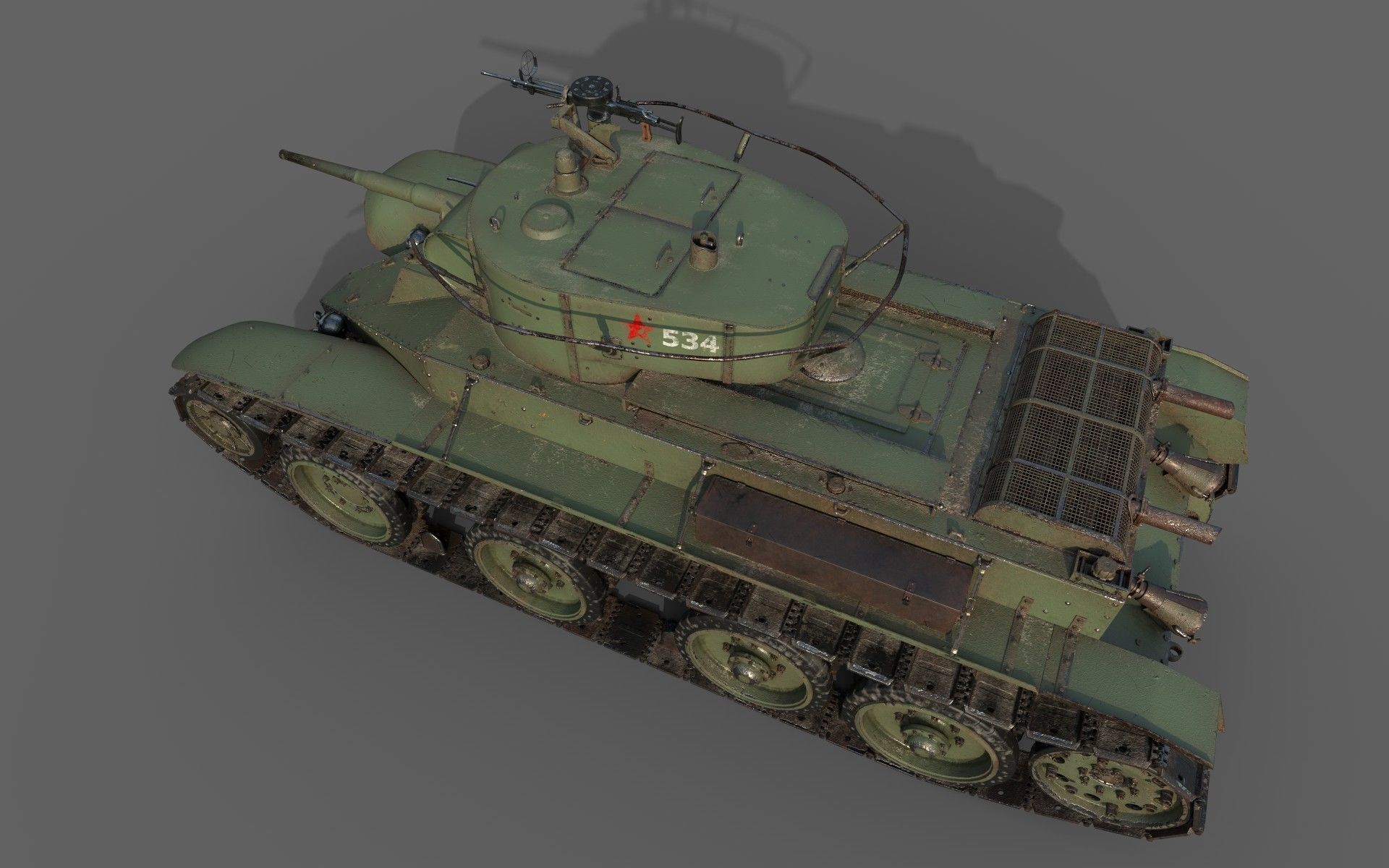 BT-5 Comander 3D model_7