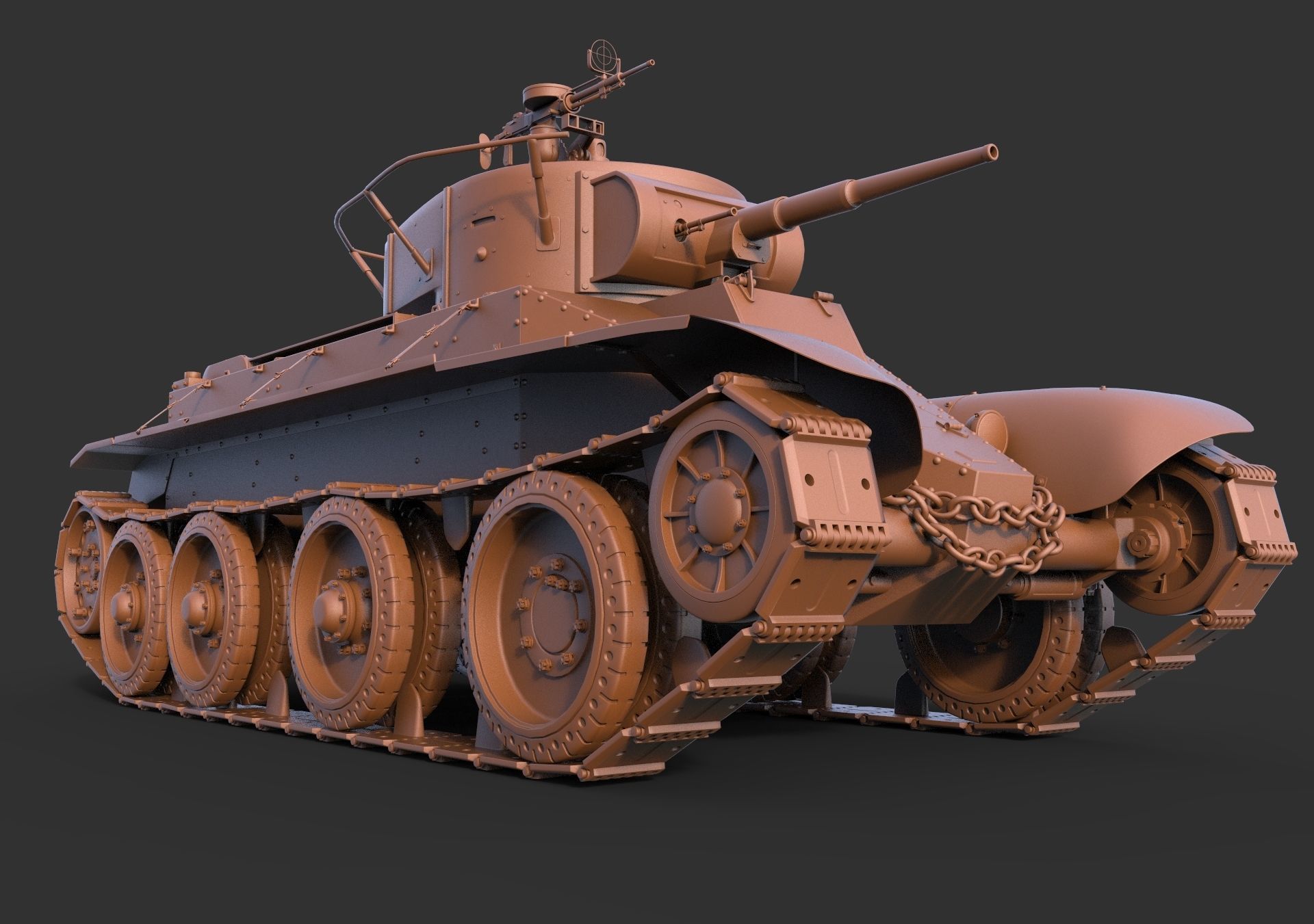 BT-5 Comander 3D model_11