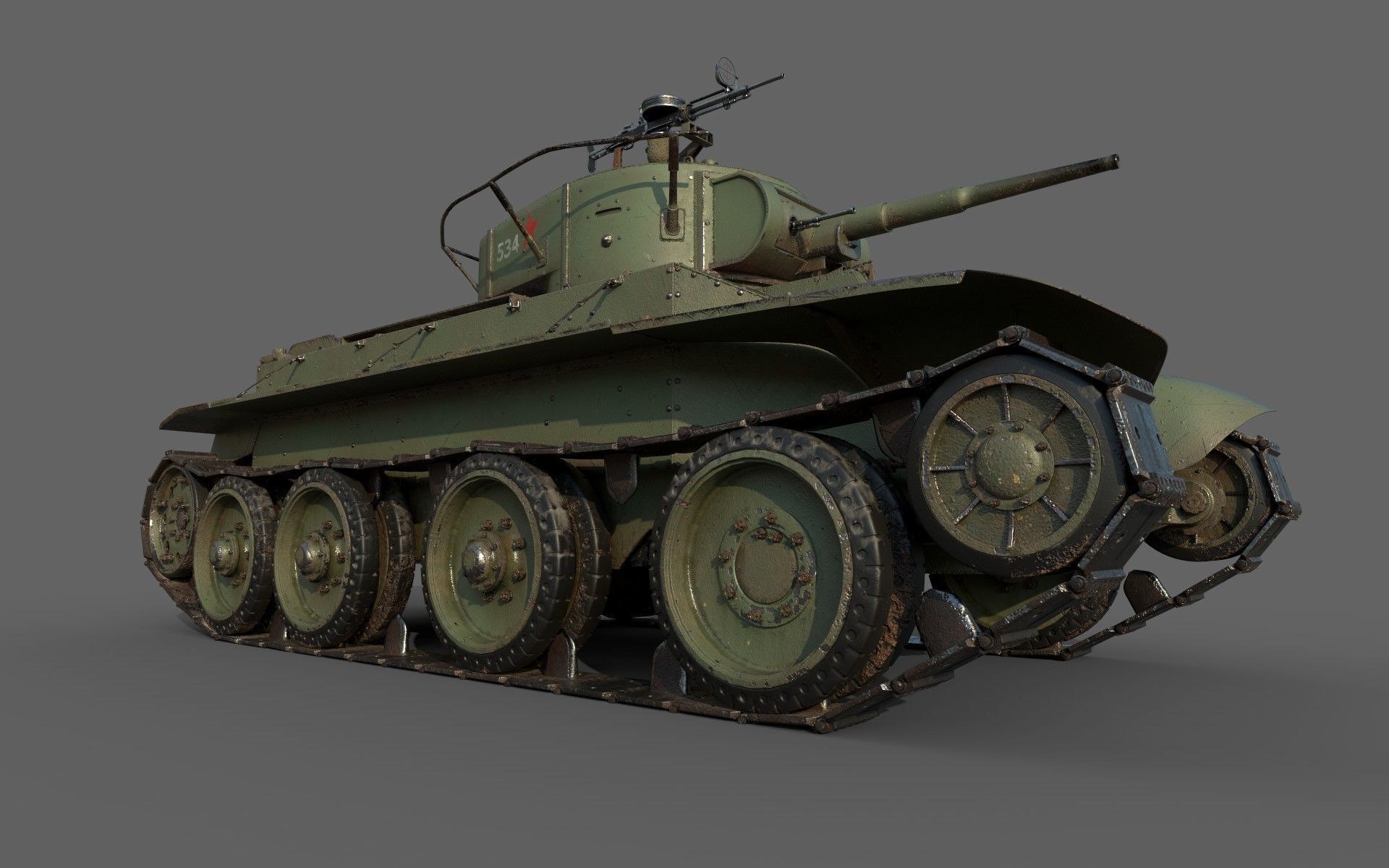 BT-5 Comander 3D model_3