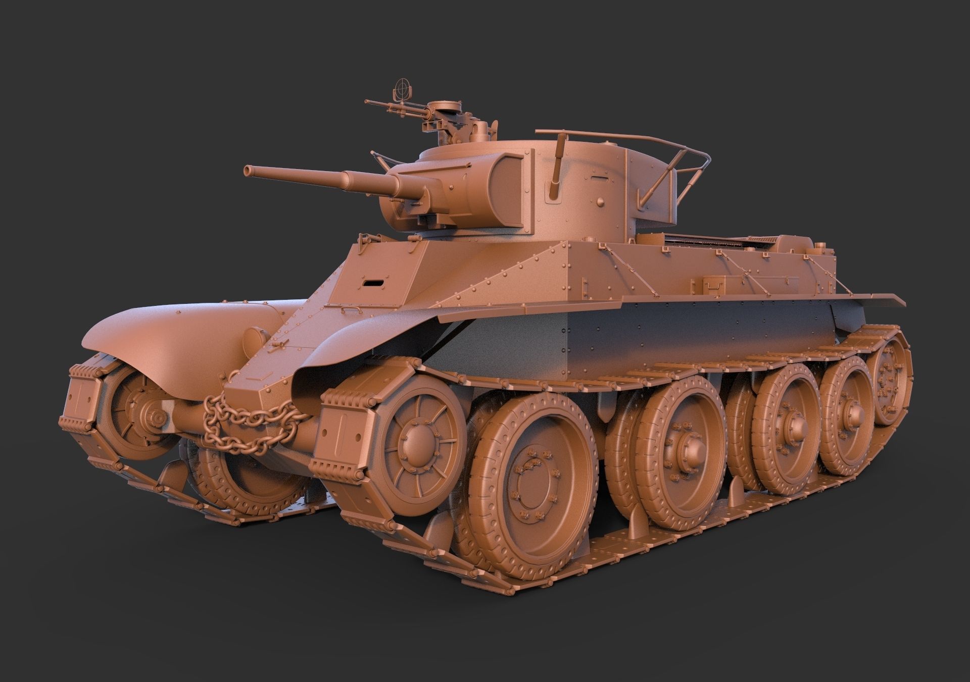 BT-5 Comander 3D model_9
