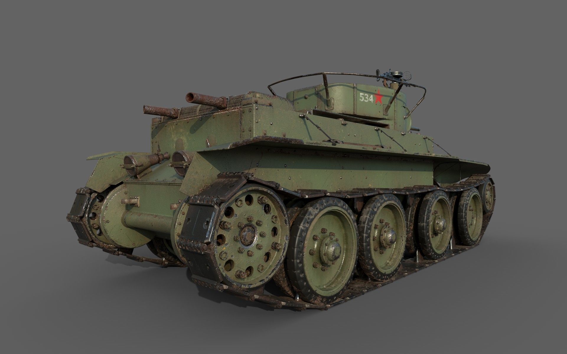 BT-5 Comander 3D model_5