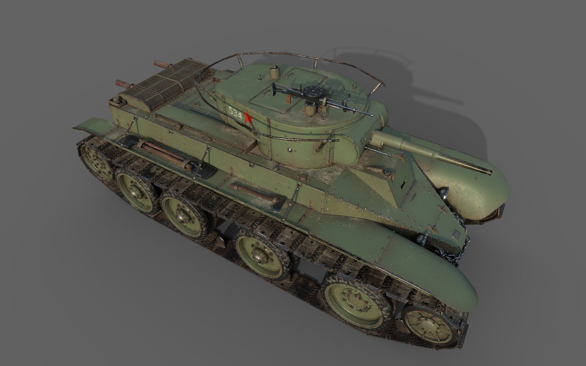 BT-5 Comander 3D model_8
