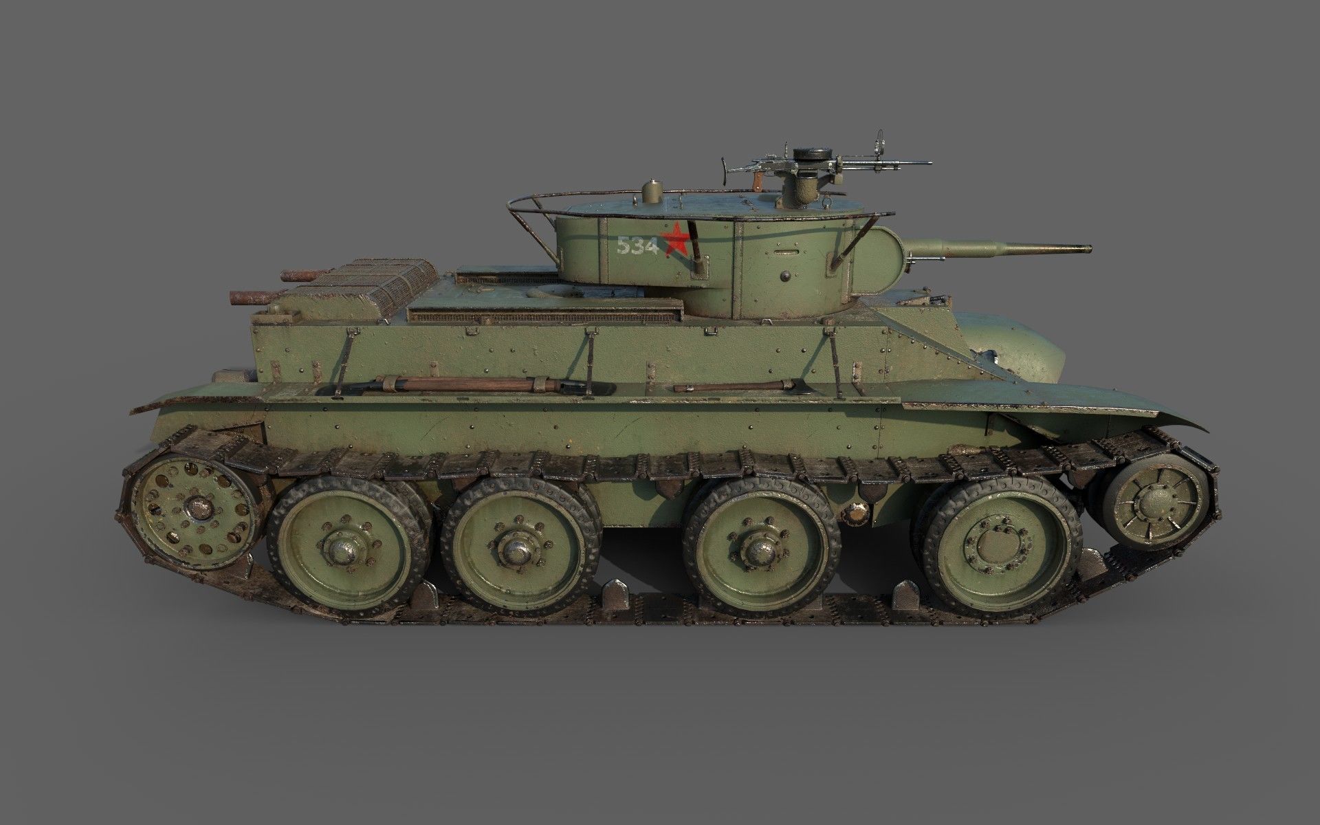 BT-5 Comander 3D model_4