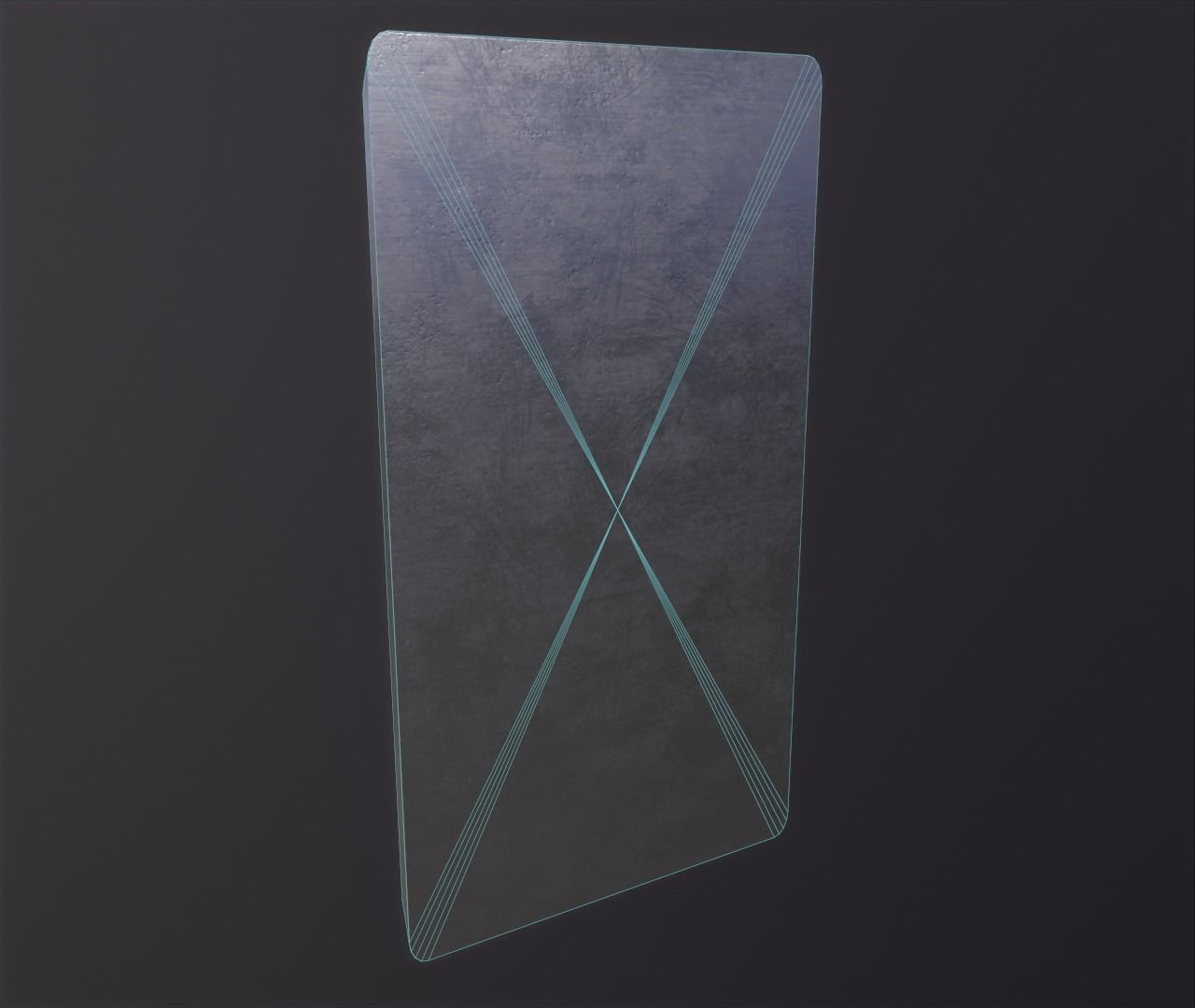 Touch screen light switch Low-poly 3D model_5