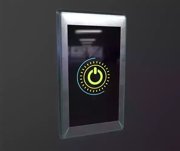 Touch screen light switch Low-poly 3D model
