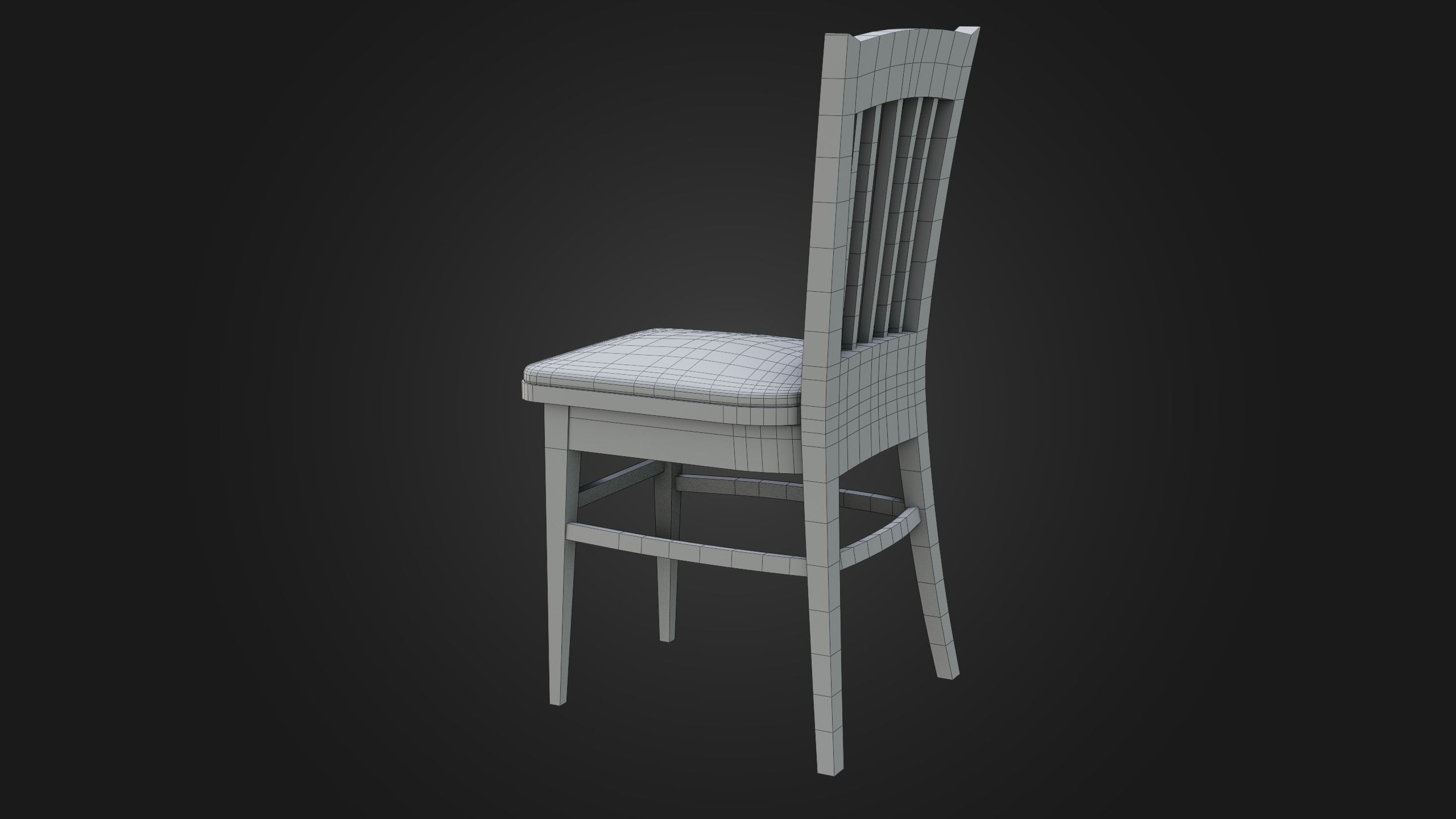 Dining Table - Royal Low-poly 3D model_16