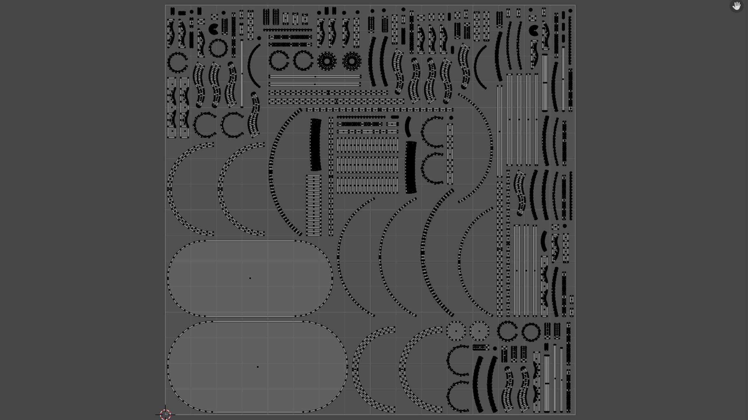 Dining Table - Royal Low-poly 3D model_21