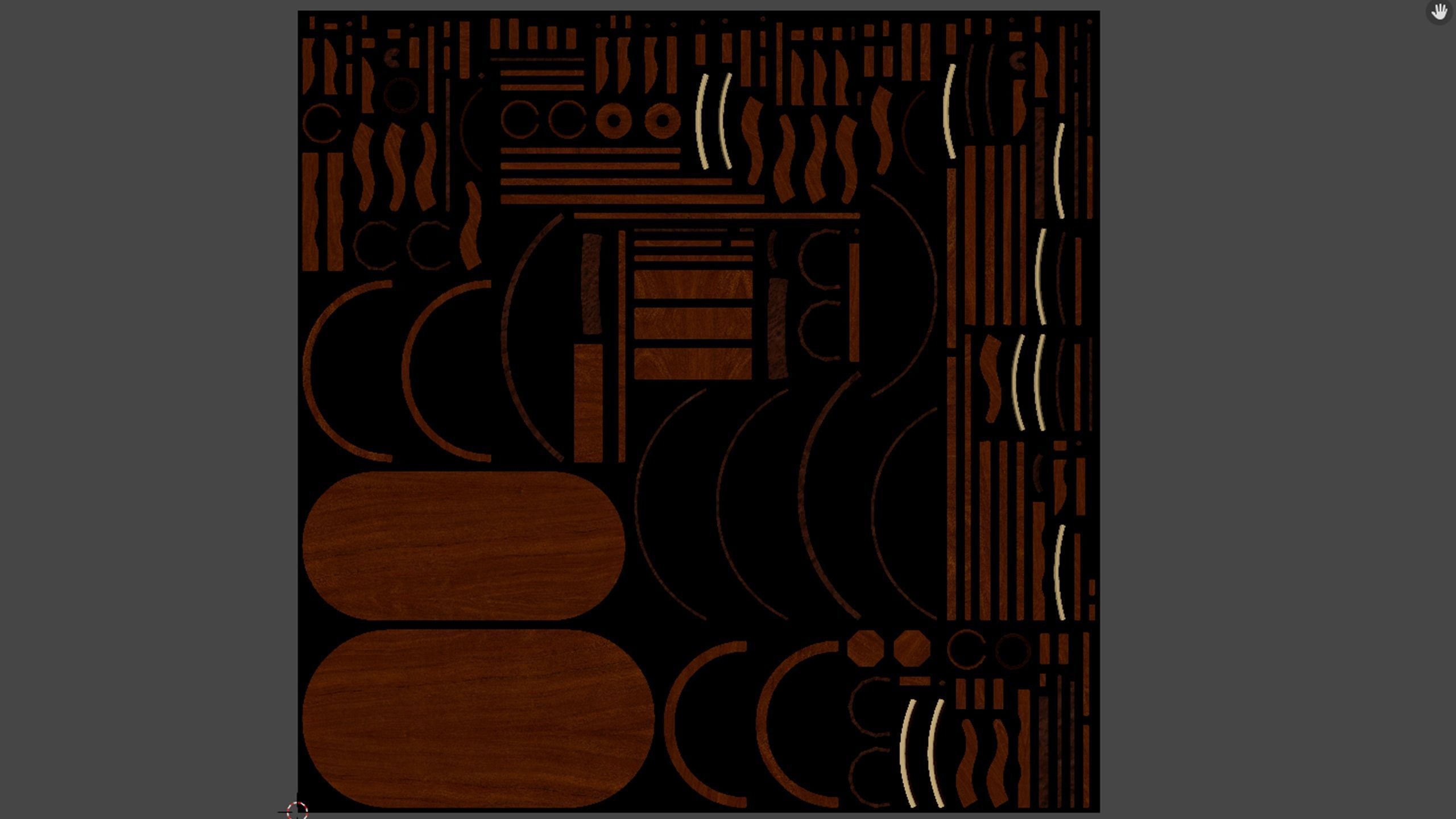 Dining Table - Royal Low-poly 3D model_22