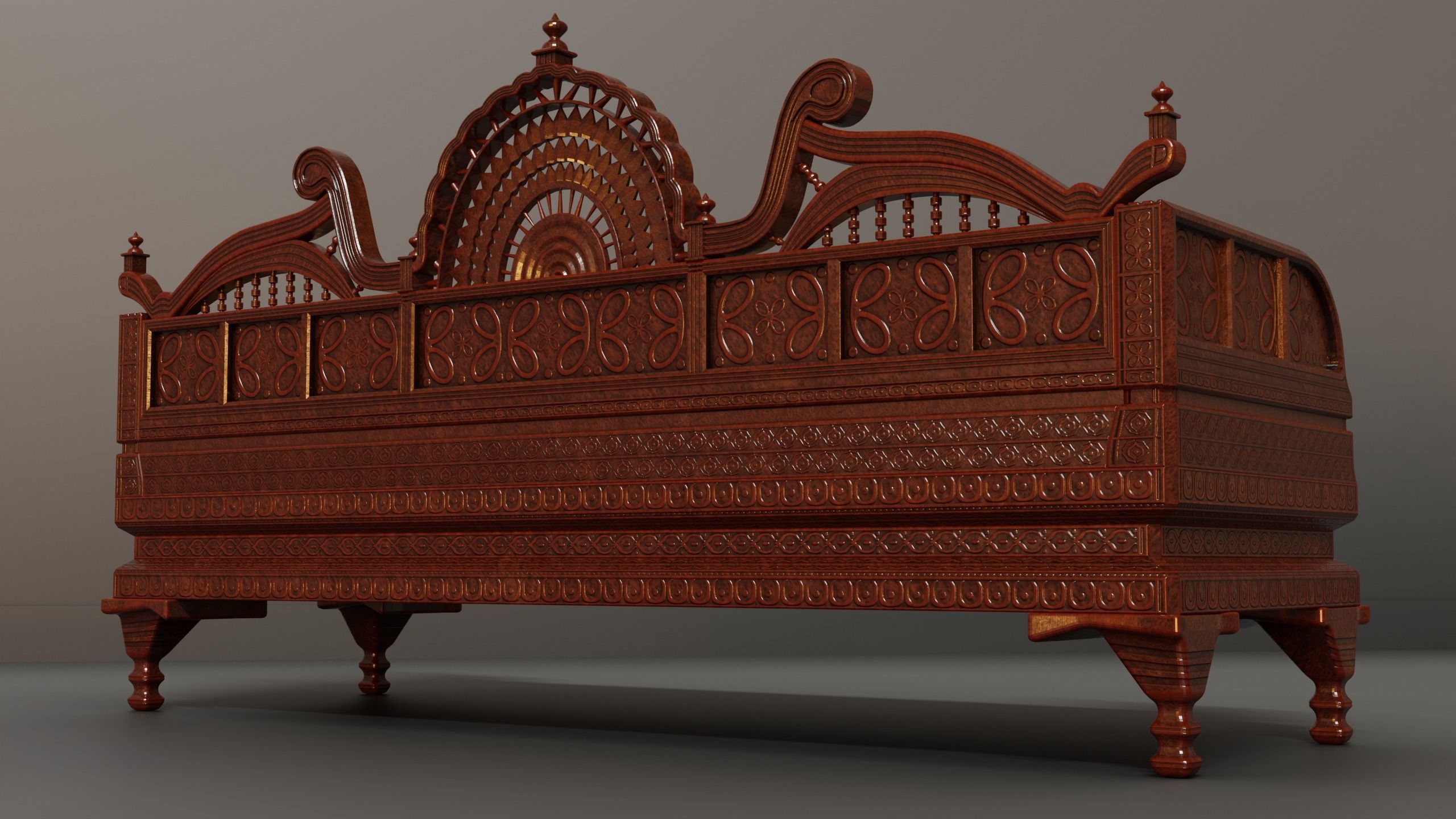 Royal Sofa 3D model_2