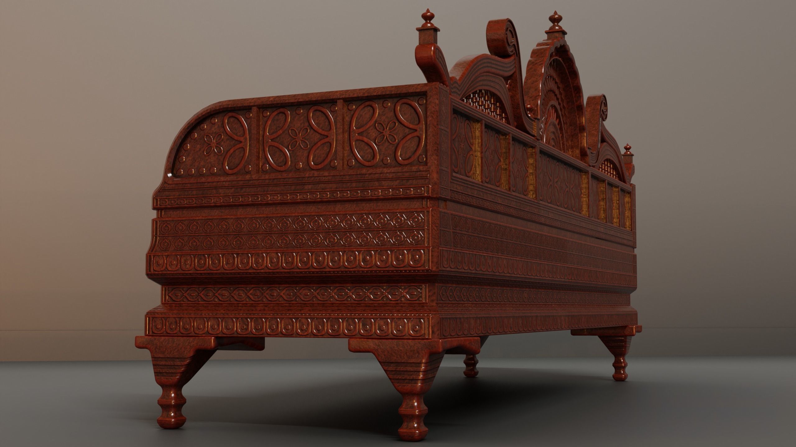 Royal Sofa 3D model_3