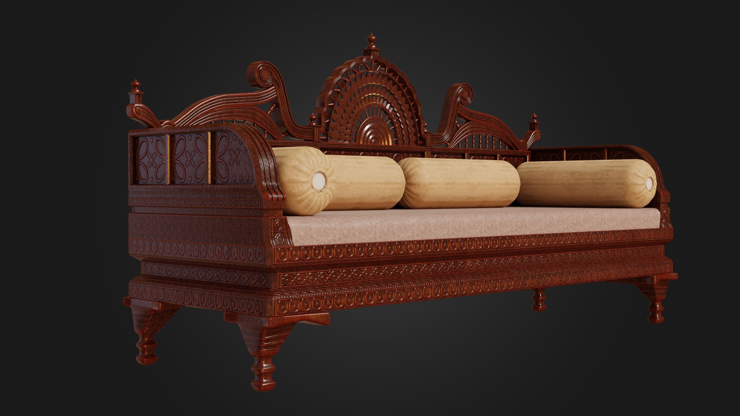 Royal Sofa 3D model_14