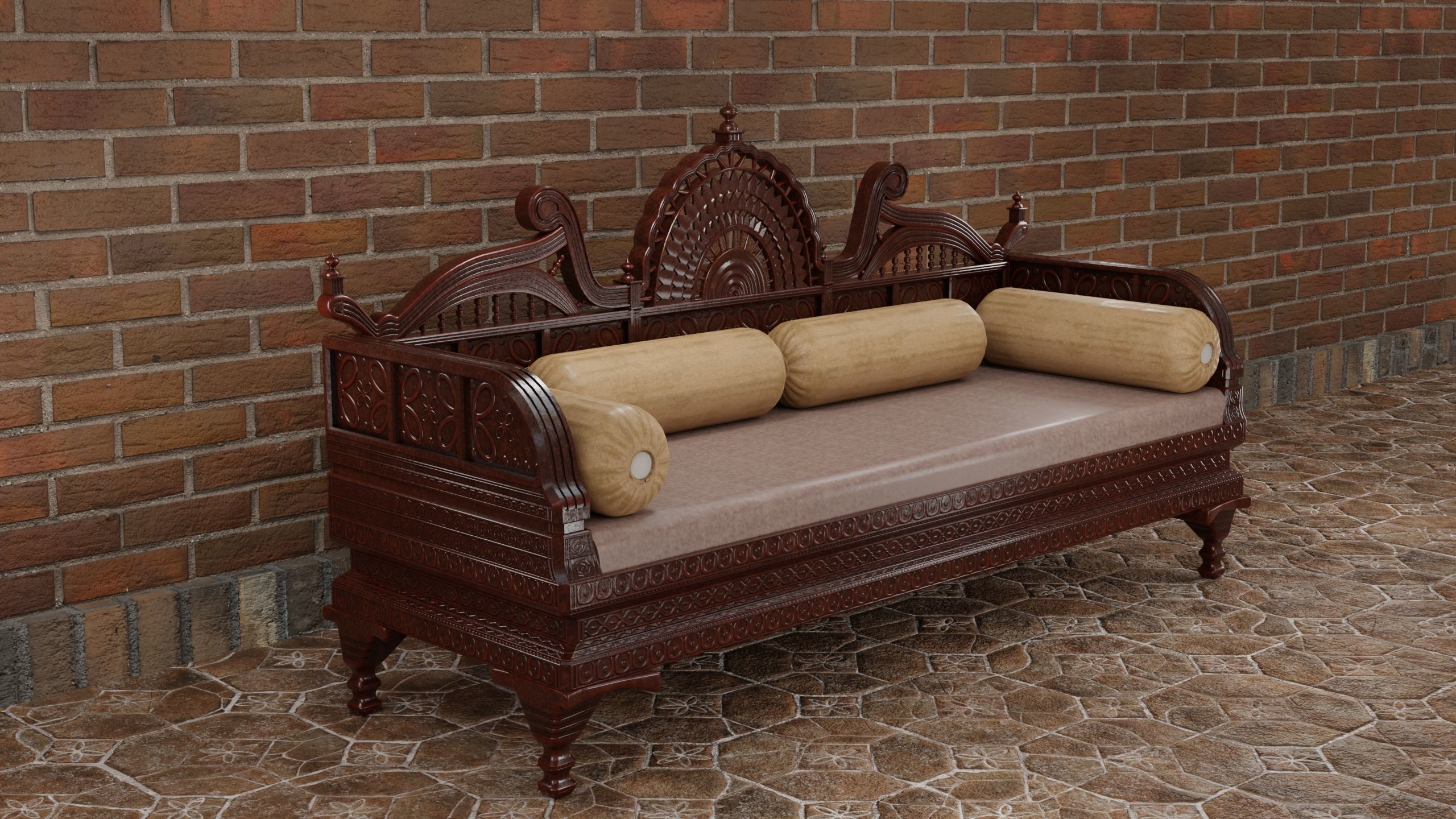 Royal Sofa 3D model_18