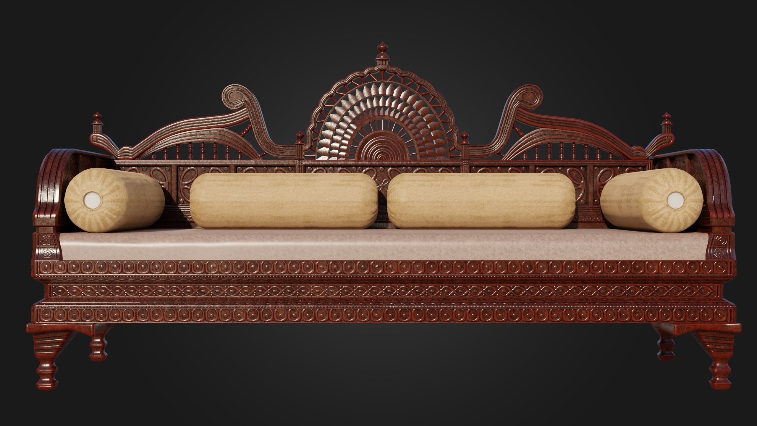 Royal Sofa 3D model_13