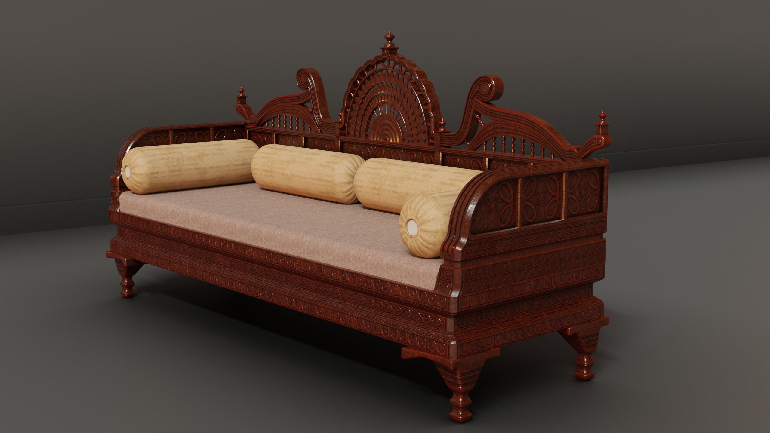 Royal Sofa 3D model_1