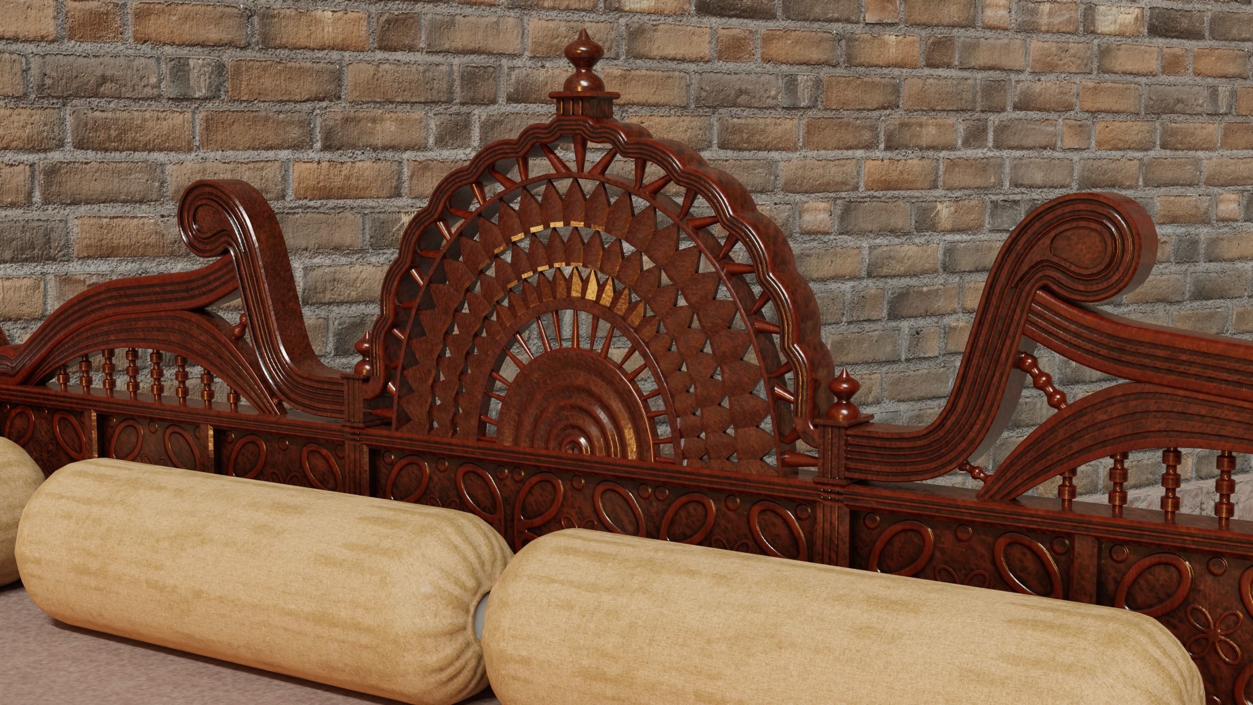 Royal Sofa 3D model_6