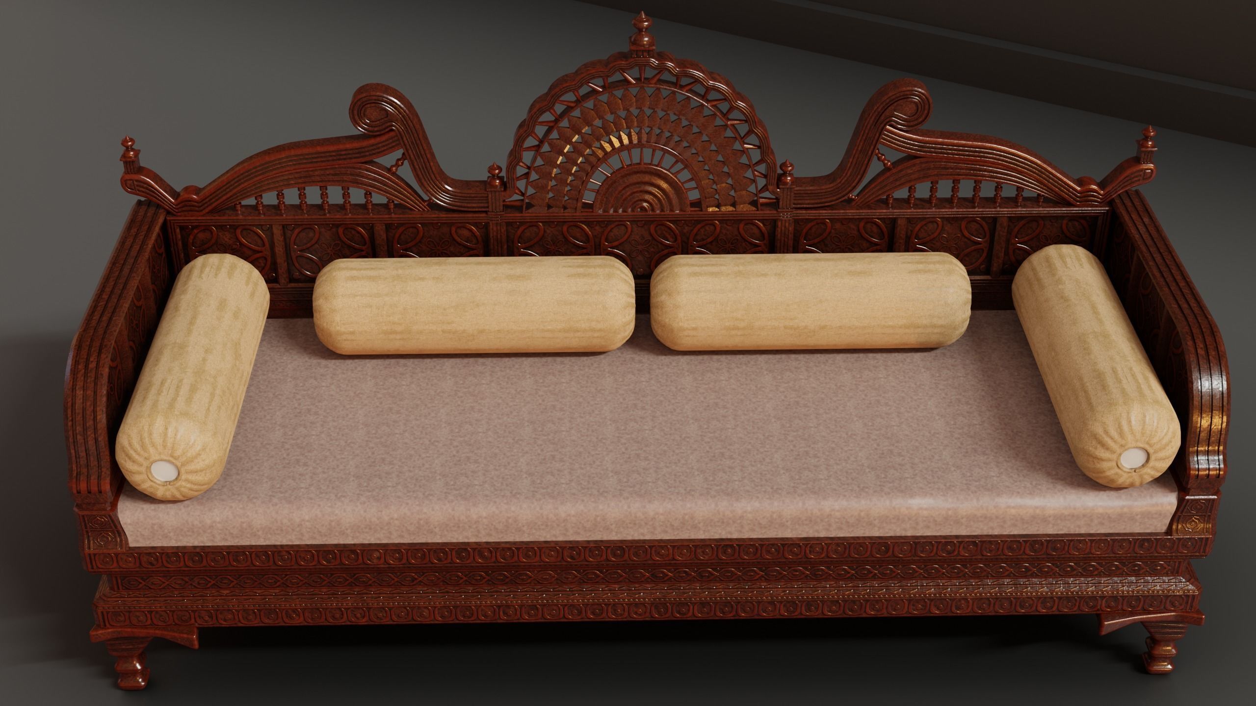Royal Sofa 3D model_4