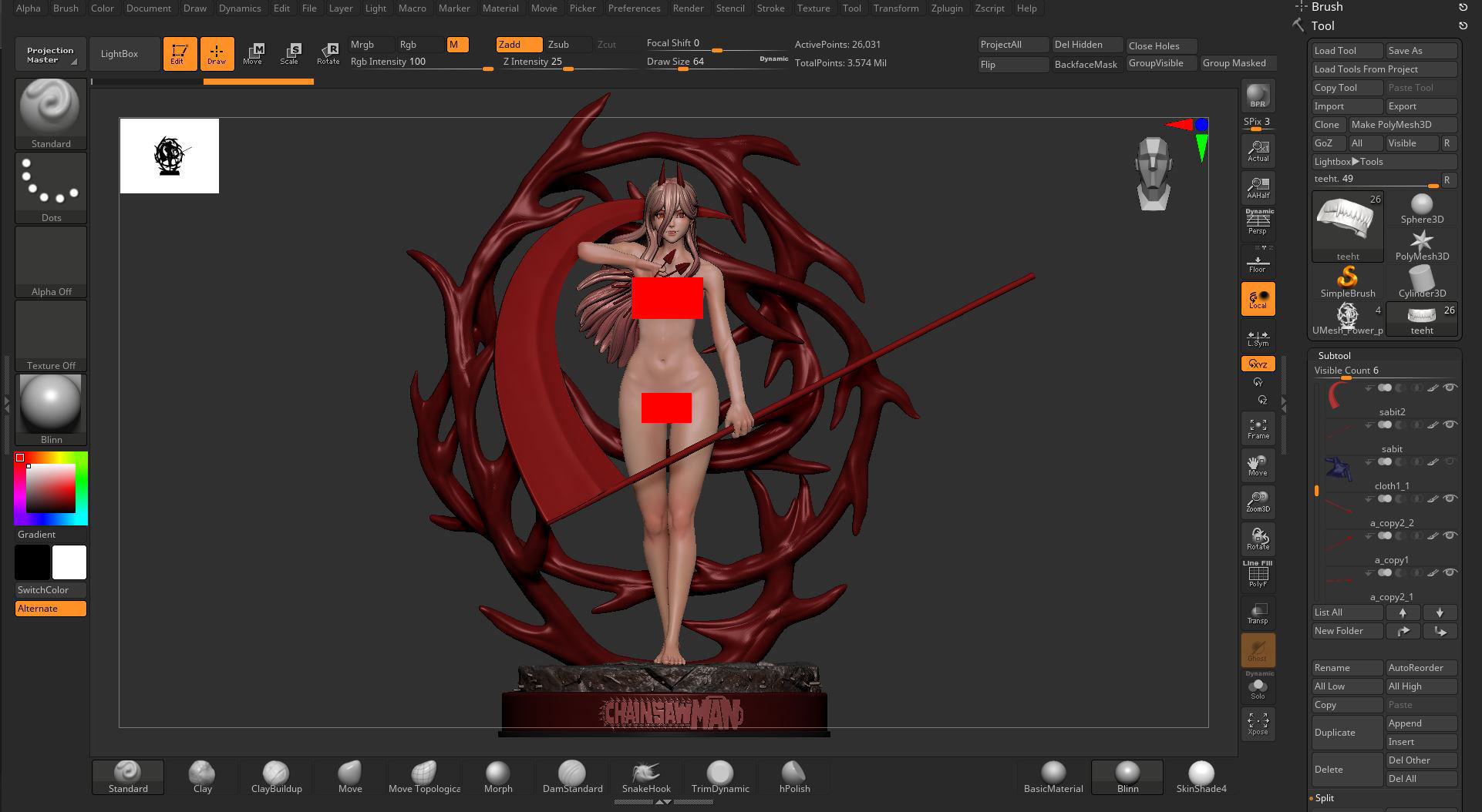 Power from Chainsaw Man 3D print model_3